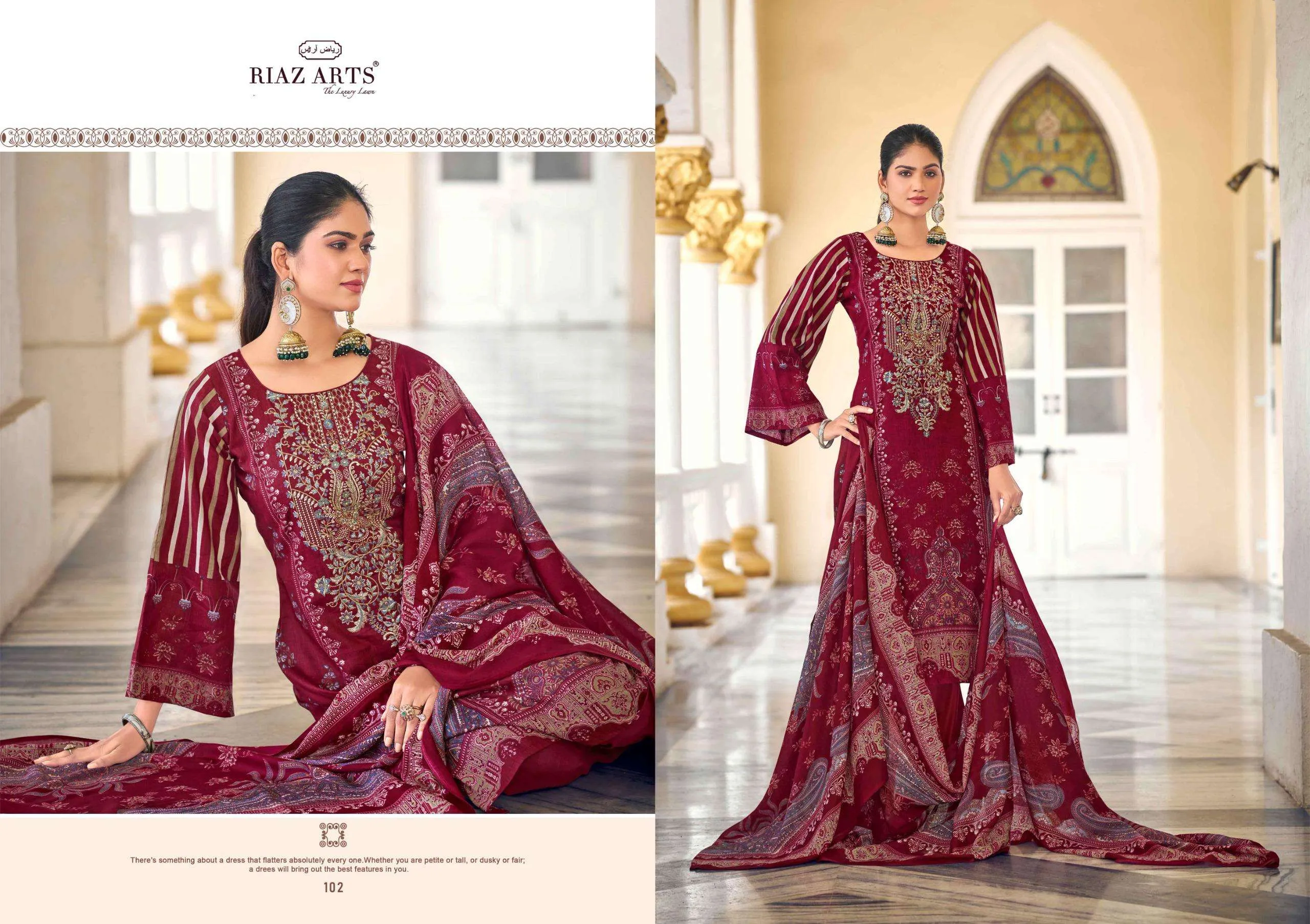 Riaz Arts Nawazish Vol 2 Semi Stitched Suits