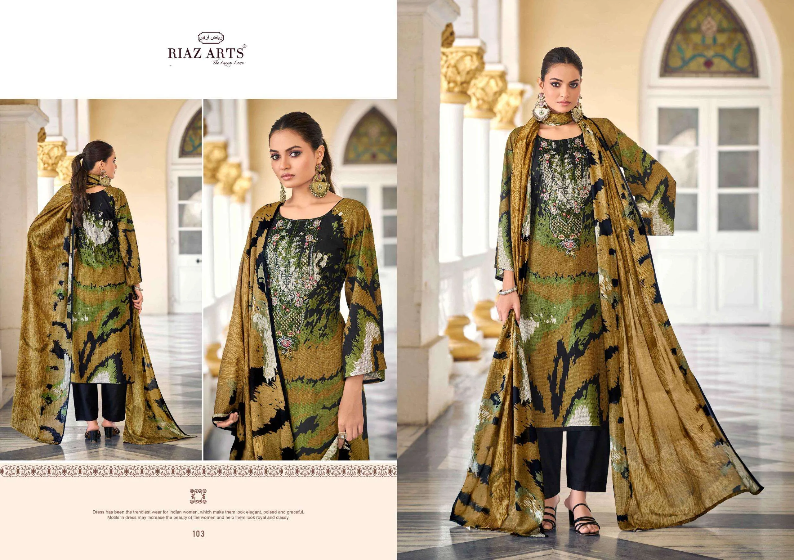 Riaz Arts Nawazish Vol 2 Semi Stitched Suits