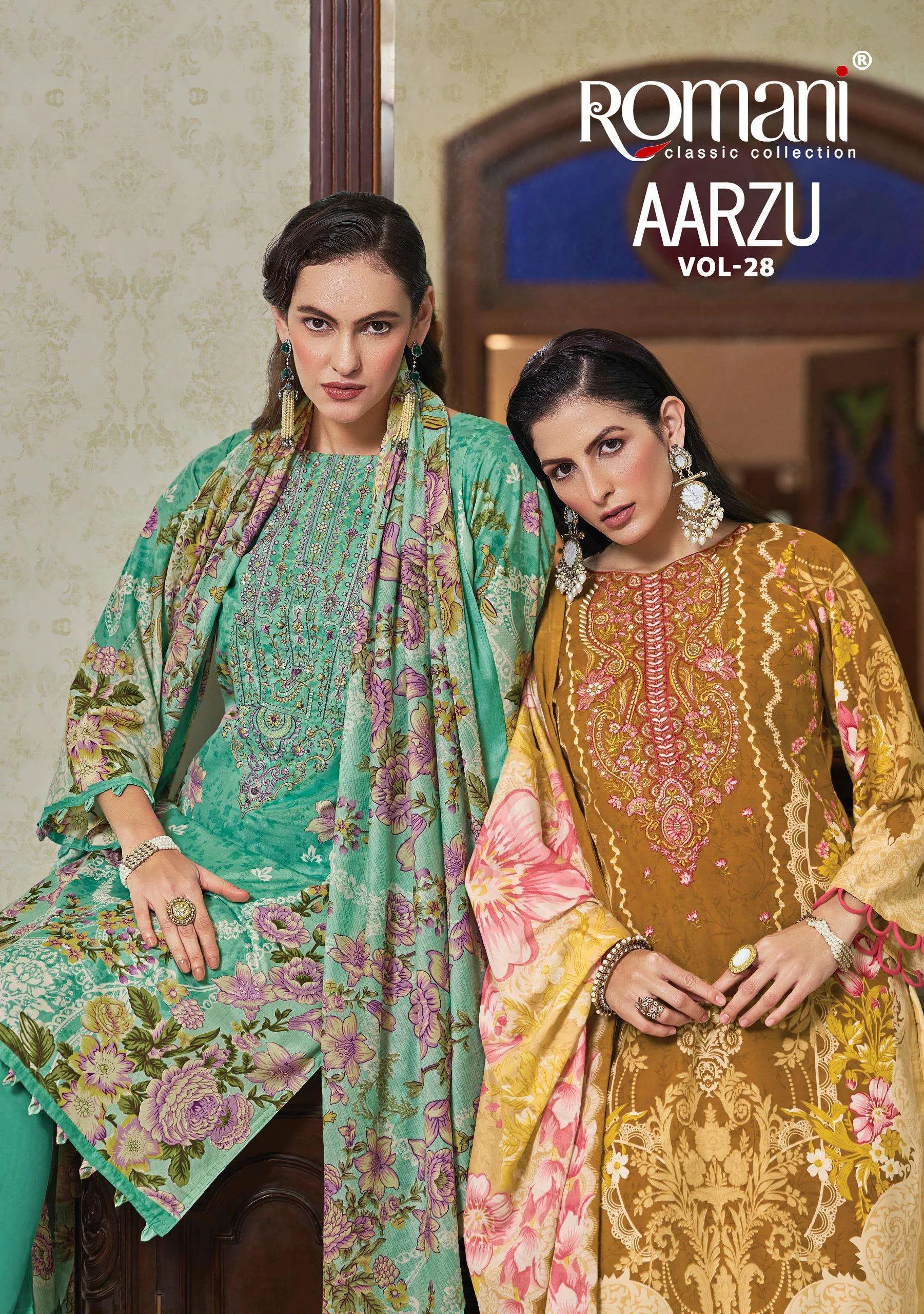 Romani Aarzu Vol 28 Unstitched Suits