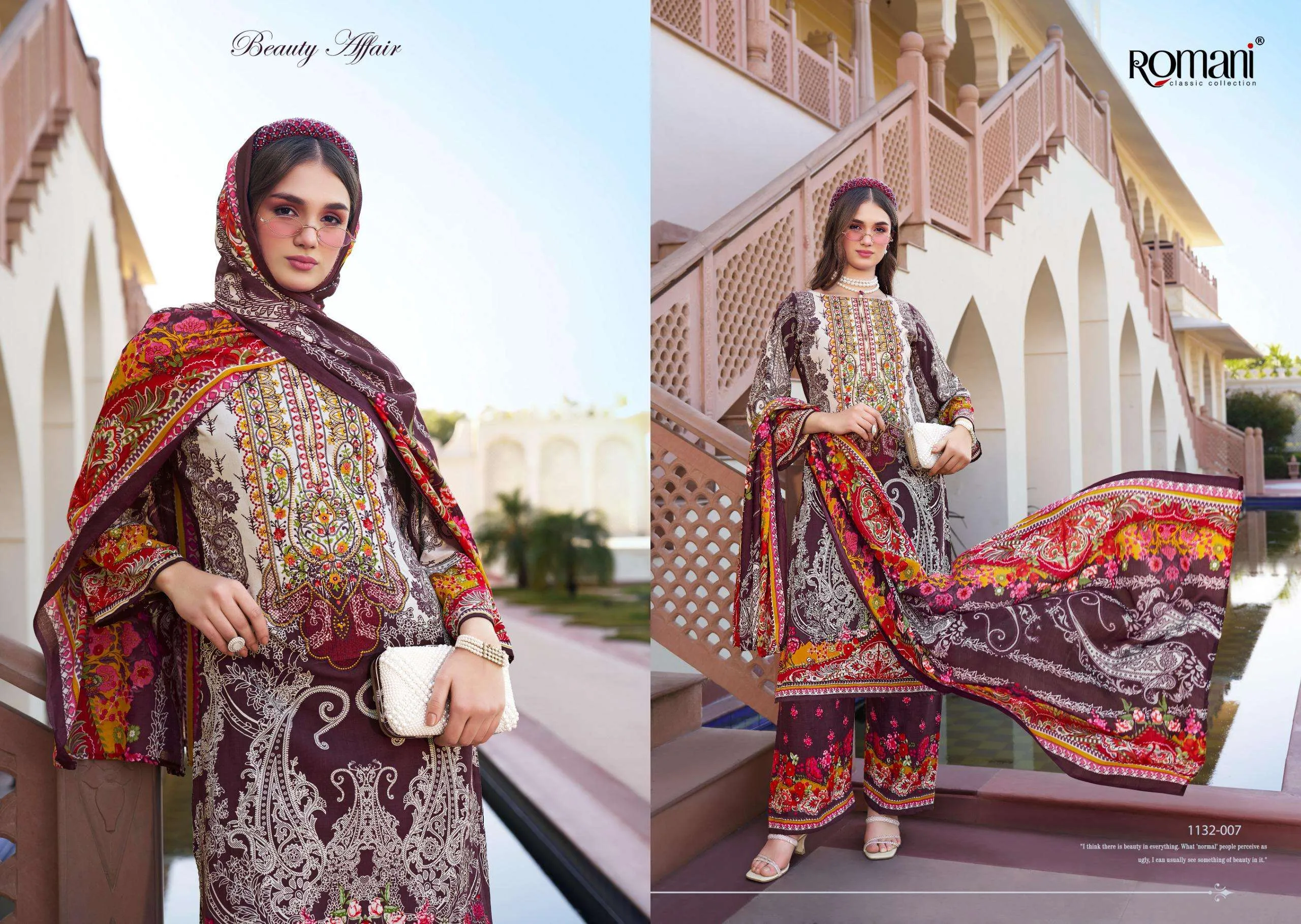Romani Mahira Vol 7 Unstitched Suits