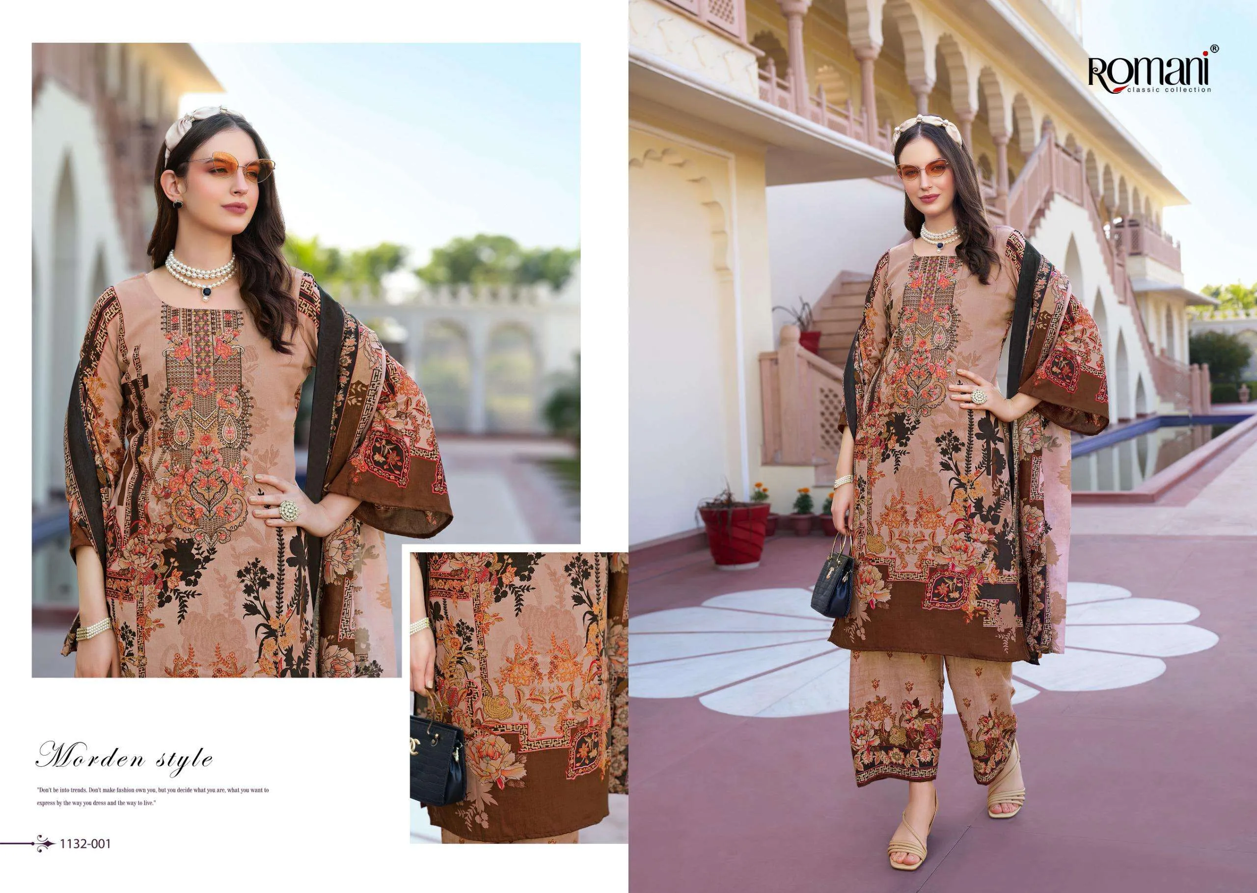 Romani Mahira Vol 7 Unstitched Suits