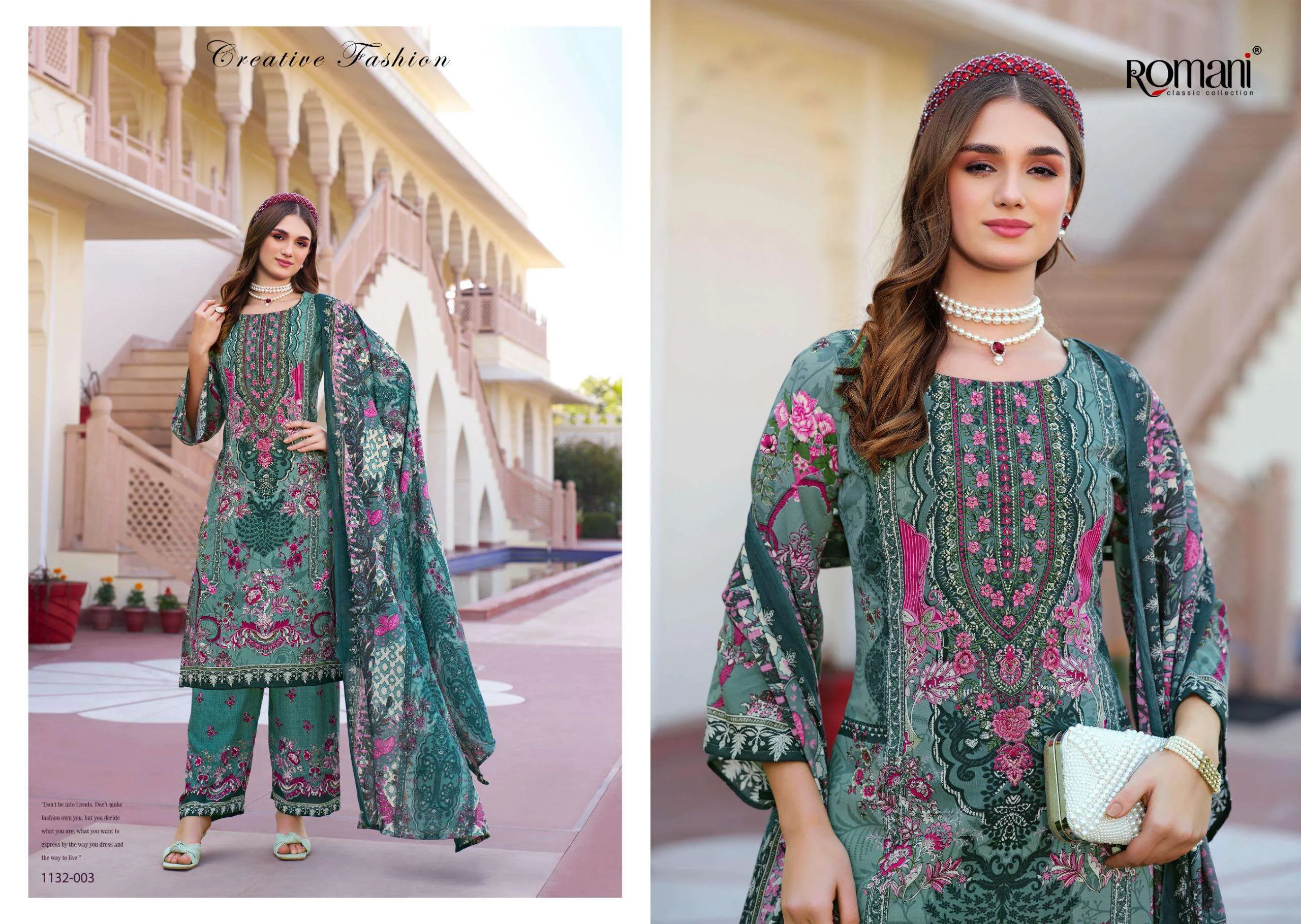 Romani Mahira Vol 7 Unstitched Suits