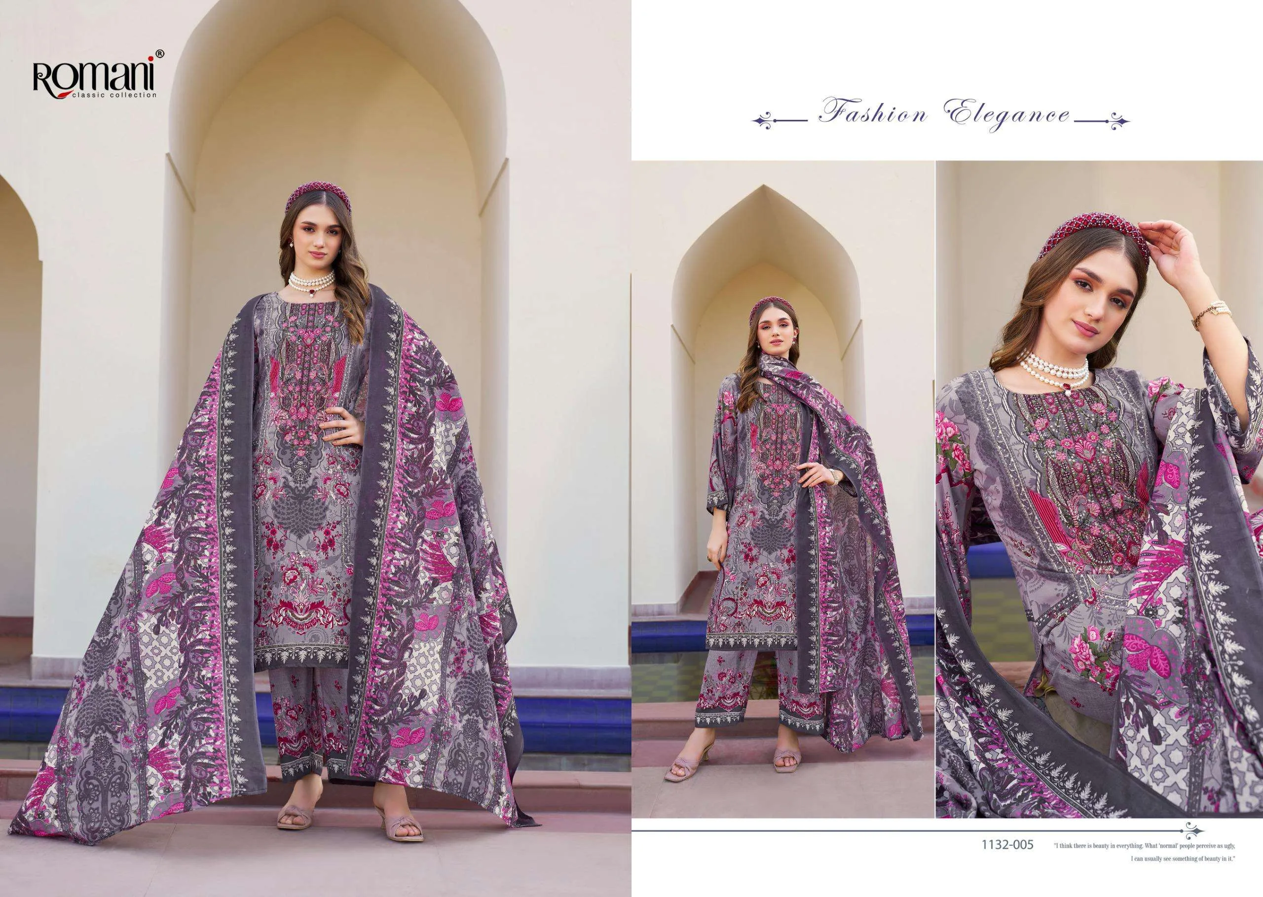 Romani Mahira Vol 7 Unstitched Suits