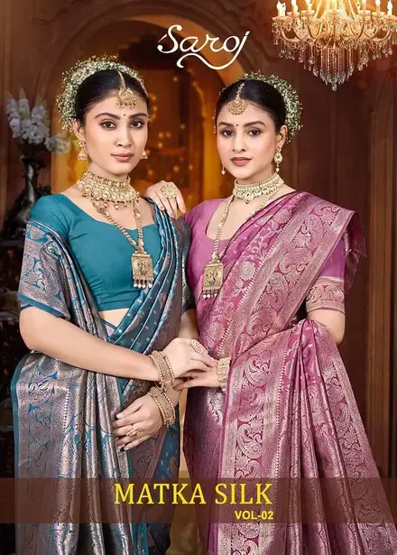 Saroj Matka Silk Vol 2 Rich Pallu Silk Festival Saree Collection Sarees
