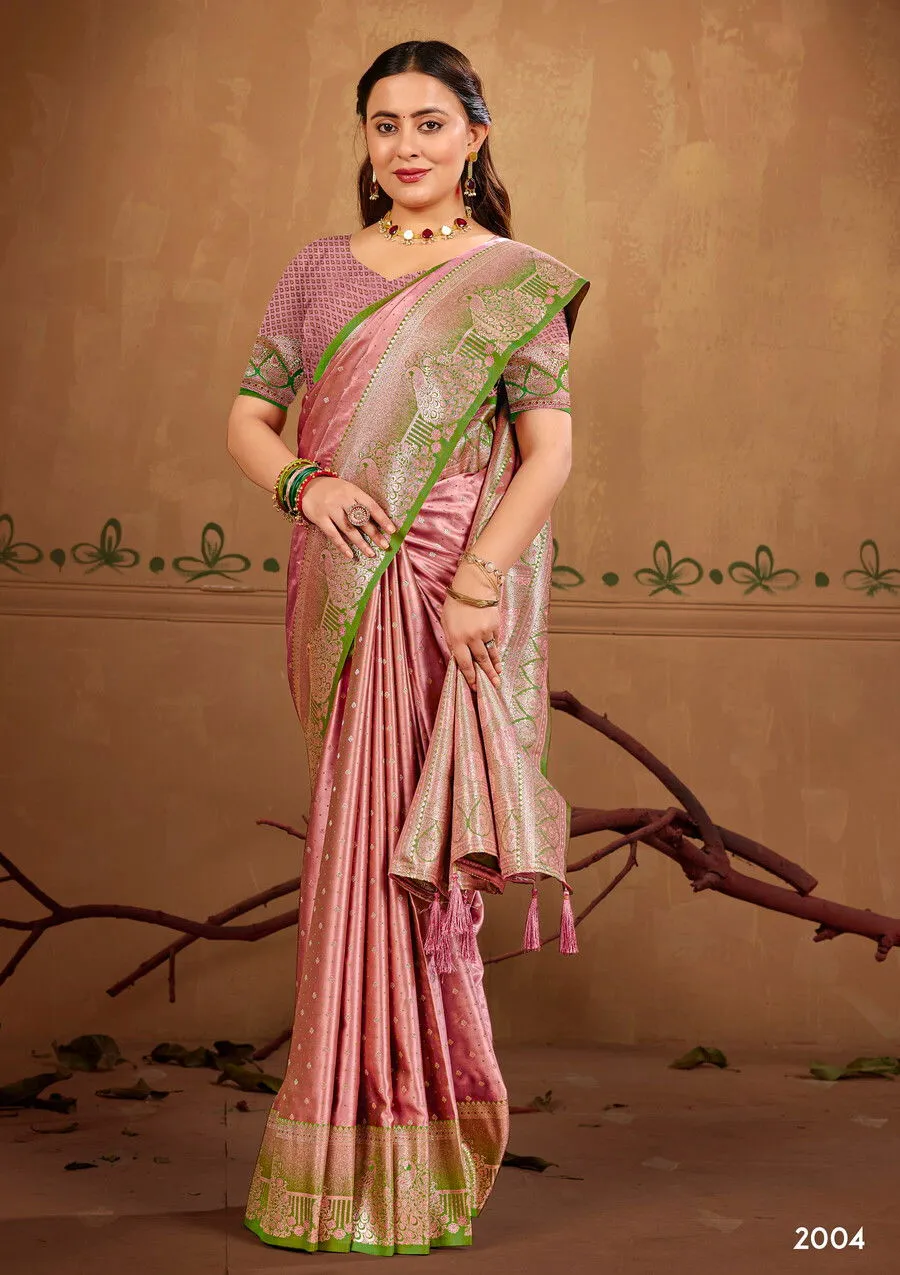 Saroj Vedika Satin Vol 2 Satin Silk Wedding Wear Saree Collection Sarees