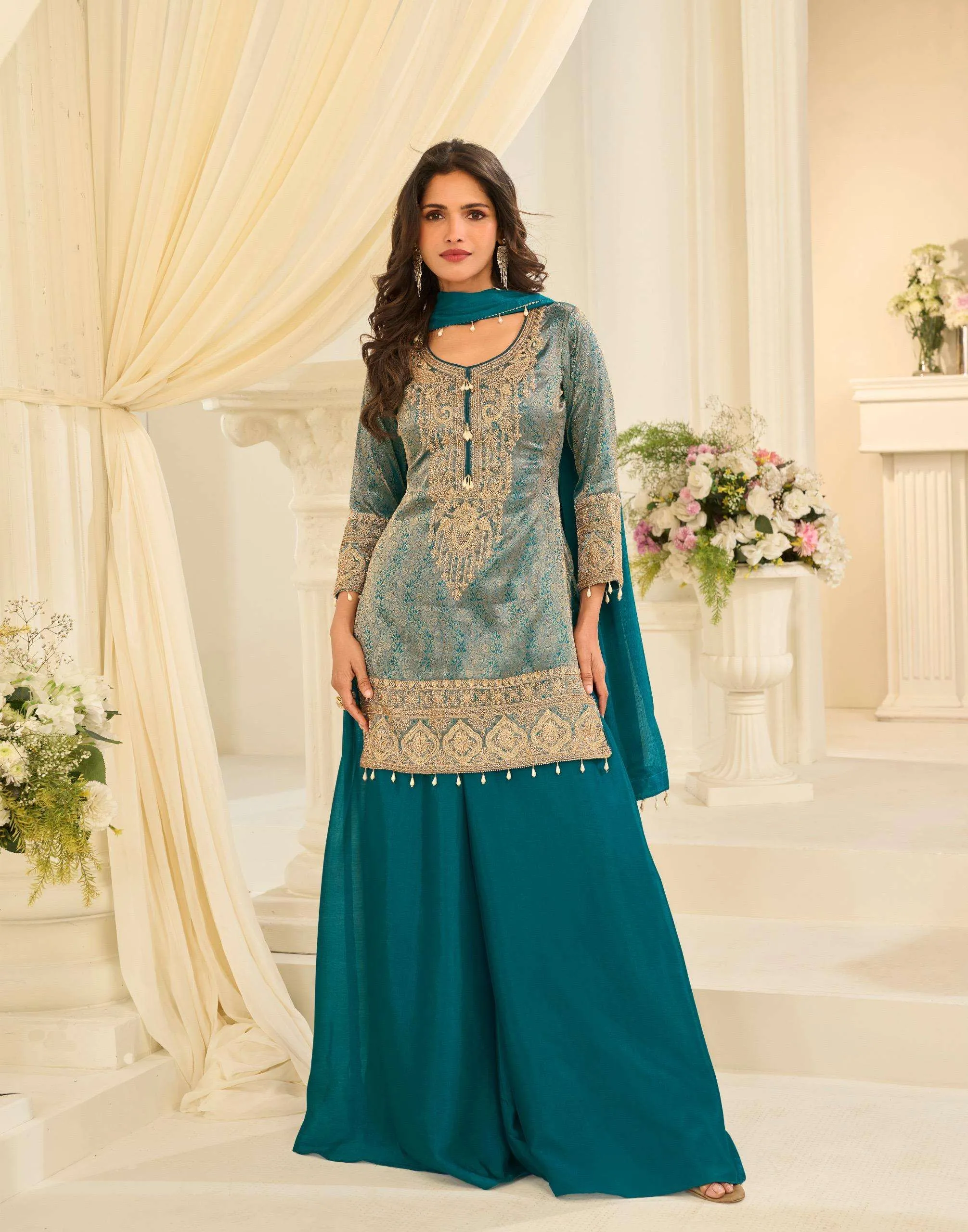 Sayuri Designer Jacquard Beads Collection Readymade Suits