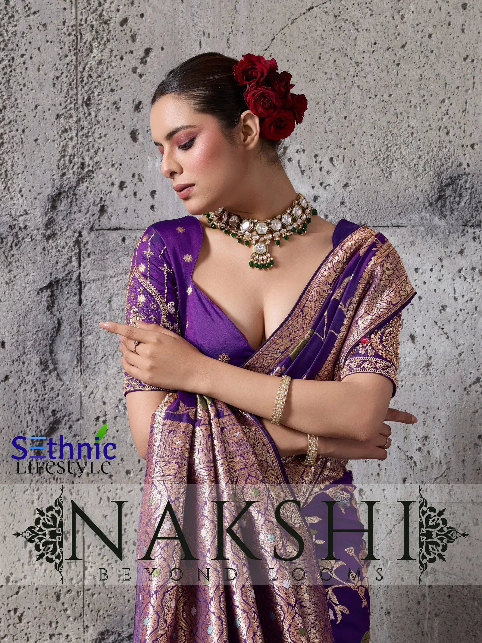 Sethnic Nakshi Banarasi Silk Sequence Work Saree Collection Sarees