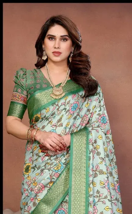 Shc Axita Vol 1 Premium Cotton Silk Kalamkari Printed Saree Collection Sarees