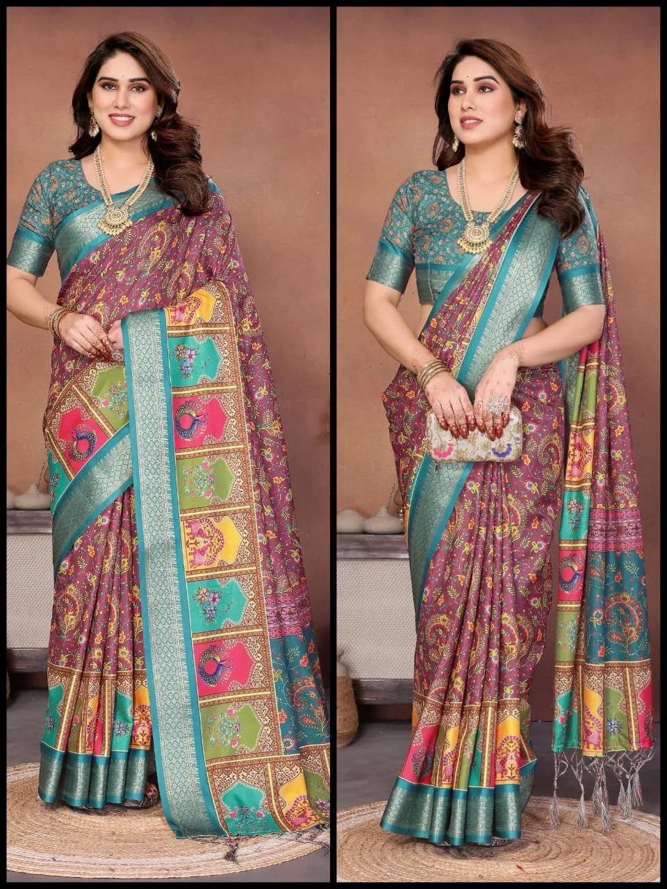 Shc Axita Vol 1 Premium Cotton Silk Kalamkari Printed Saree Collection Sarees