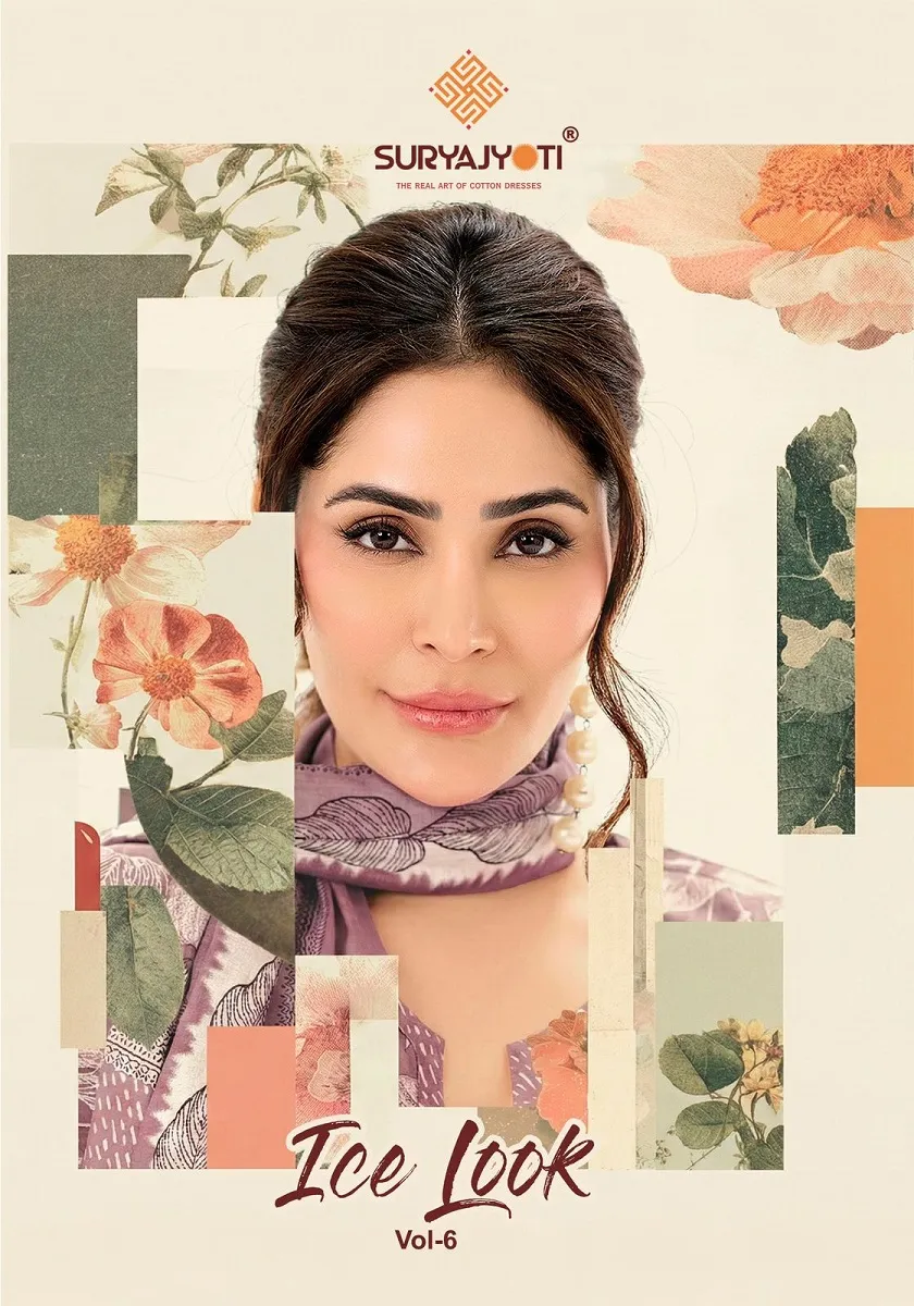 Suryajyoti Ice Look Vol 6 Unstitched Suits