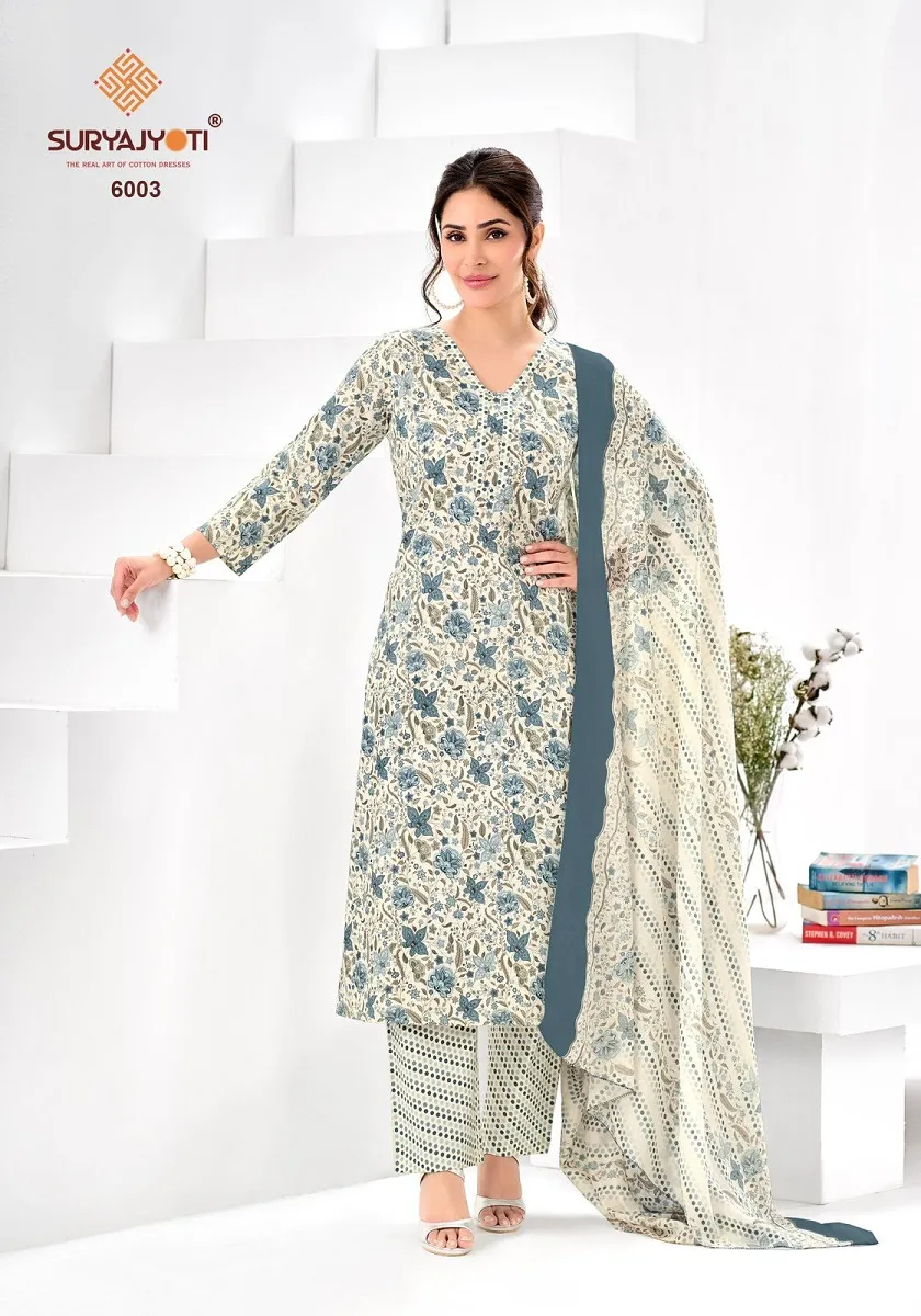 Suryajyoti Ice Look Vol 6 Unstitched Suits