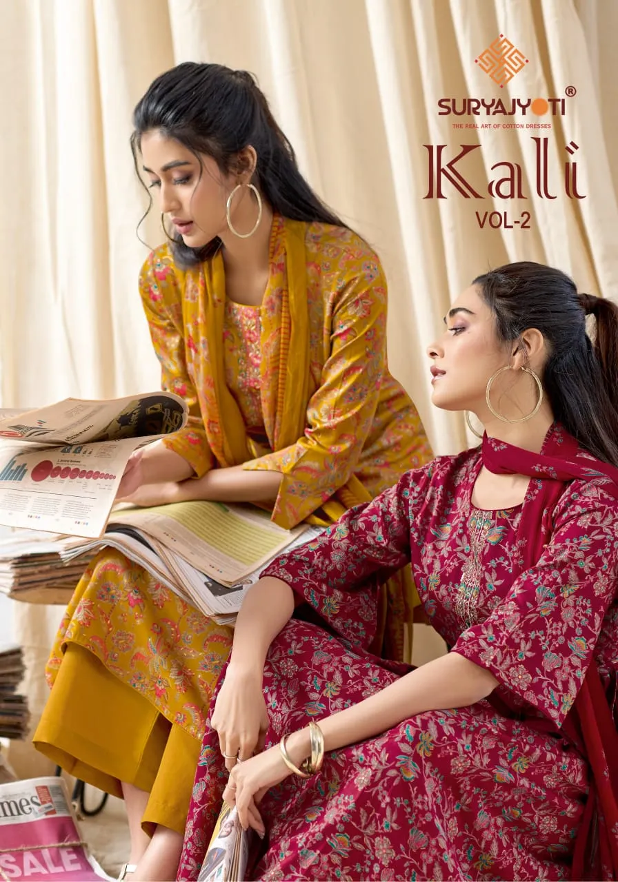 Suryajyoti Kali Vol 2 Unstitched Suits