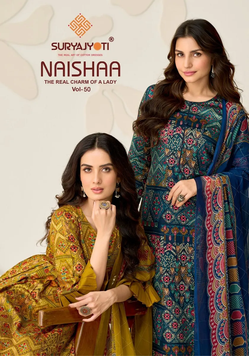 Suryajyoti Naisha Vol 50 Unstitched Suits