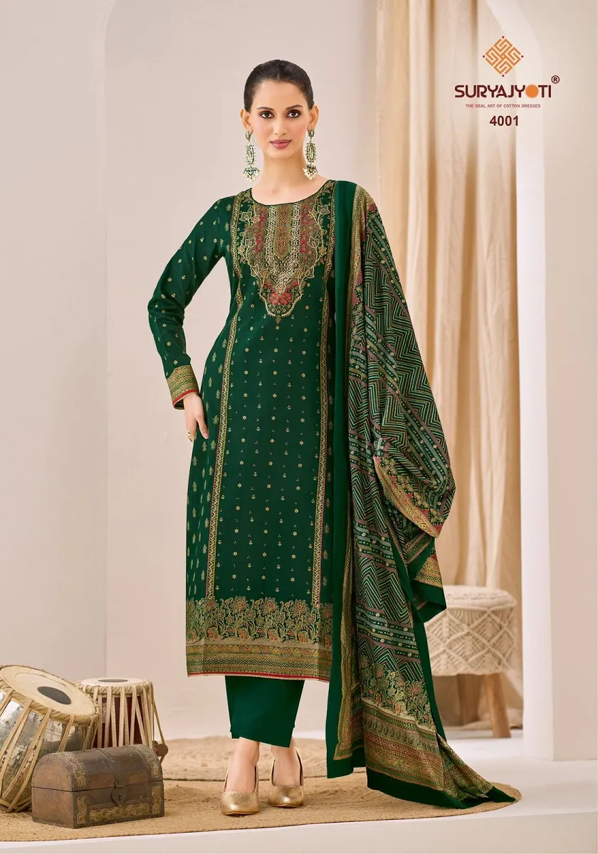 Suryajyoti Pallavi Advance Vol 4 Unstitched Suits