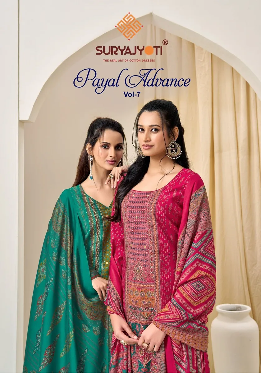 Suryajyoti Payal Advance Vol 7 Unstitched Suits