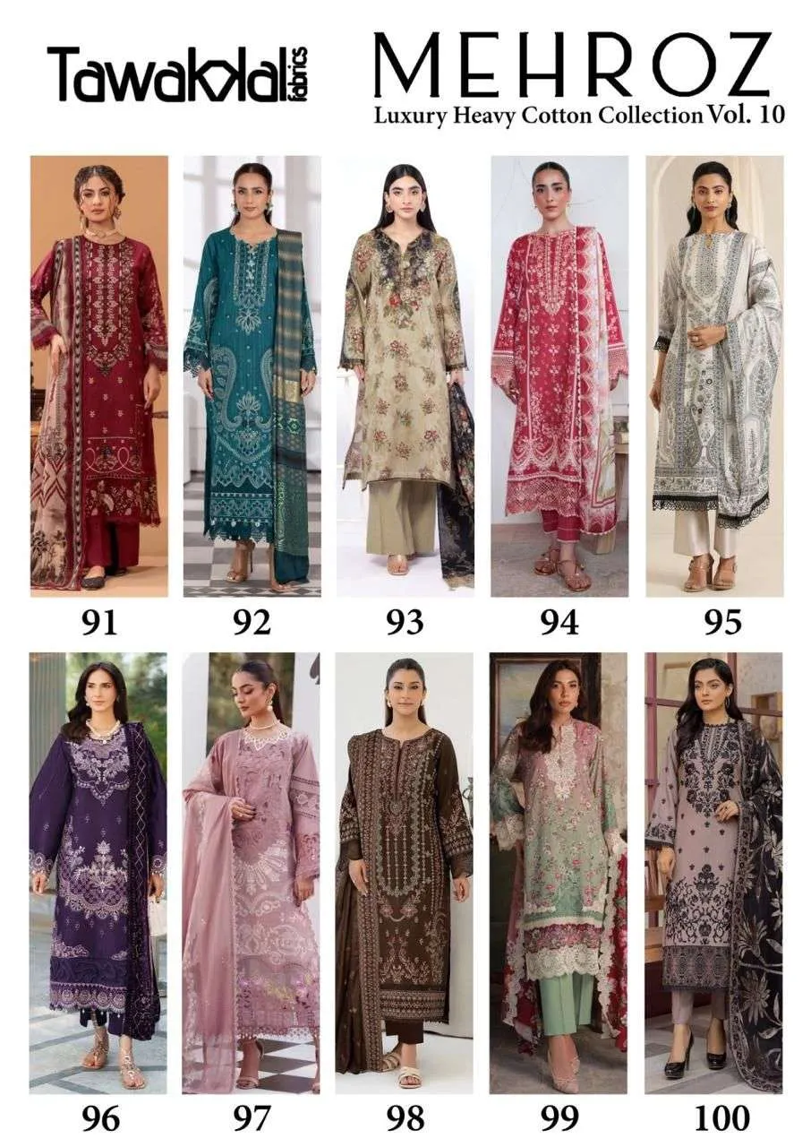 tawakkal Mehroz Vol 10 Stitched Suits