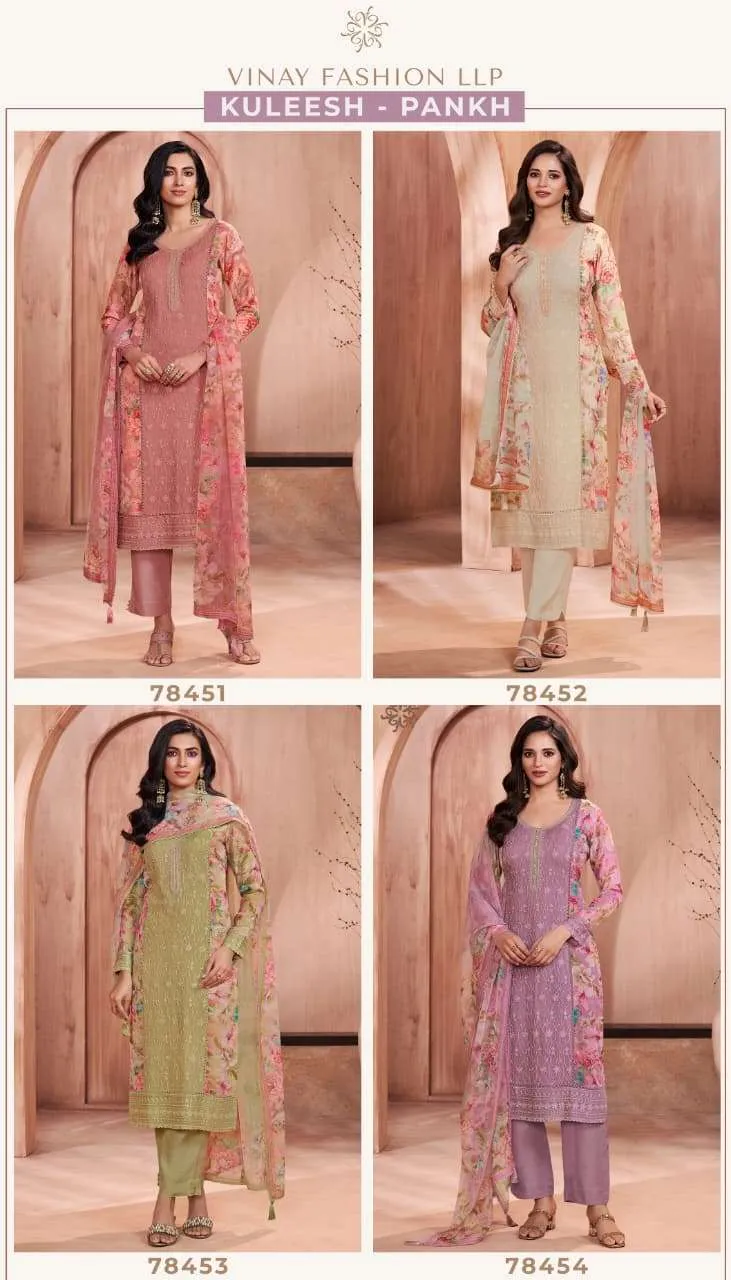 Vinay Fashion Llp Pankh Semi Stitched Suits