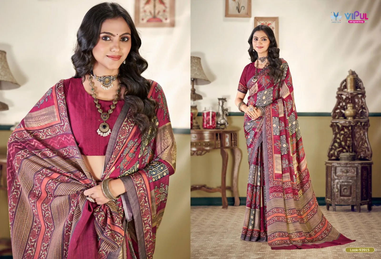 Vipul Antique Royal Vol 27 Silk Printed Traditional Wear Saree Collection Sarees
