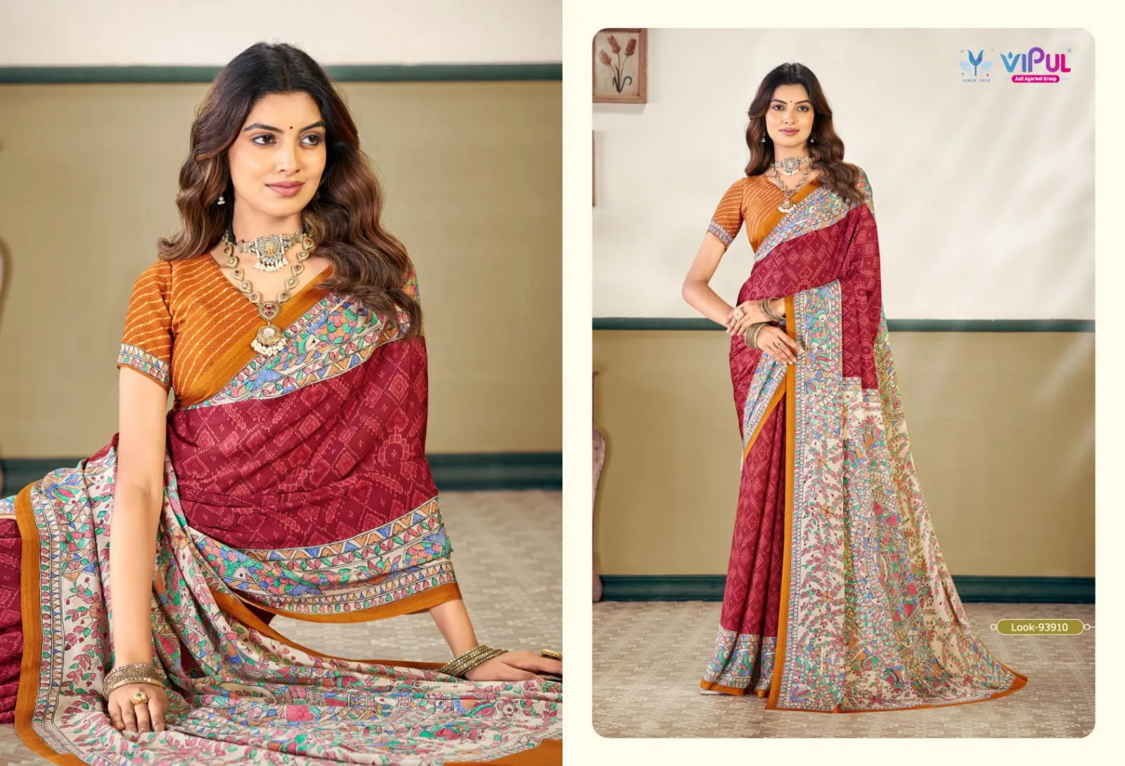 Vipul Antique Royal Vol 27 Silk Printed Traditional Wear Saree Collection Sarees
