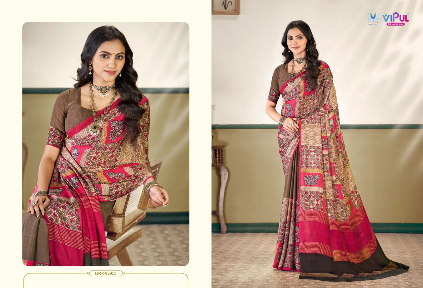 Vipul Antique Royal Vol 27 Silk Printed Traditional Wear Saree Collection Sarees