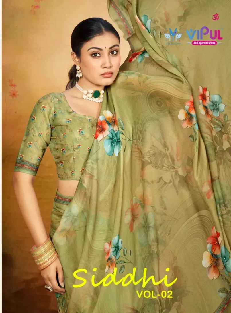 Vipul Siddhi Vol 2 Georgette Casual Wear Saree Collection Sarees