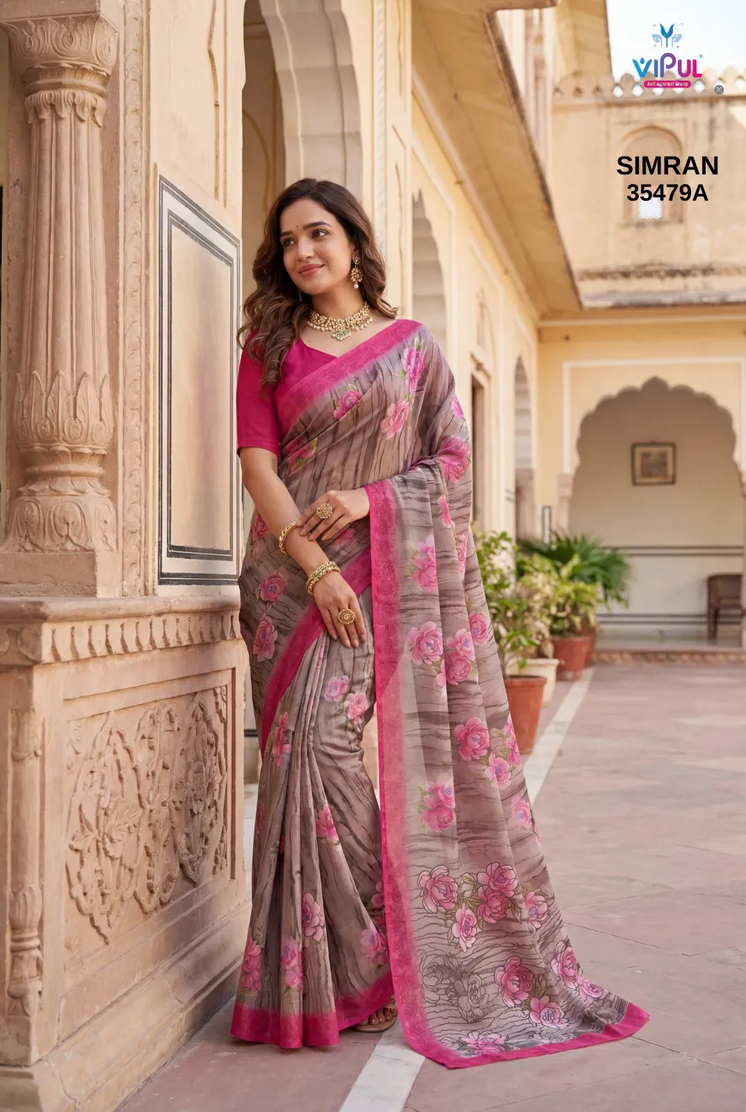 Vipul Simran 35479 a to D Georgette Casual Wear Saree Collection Sarees