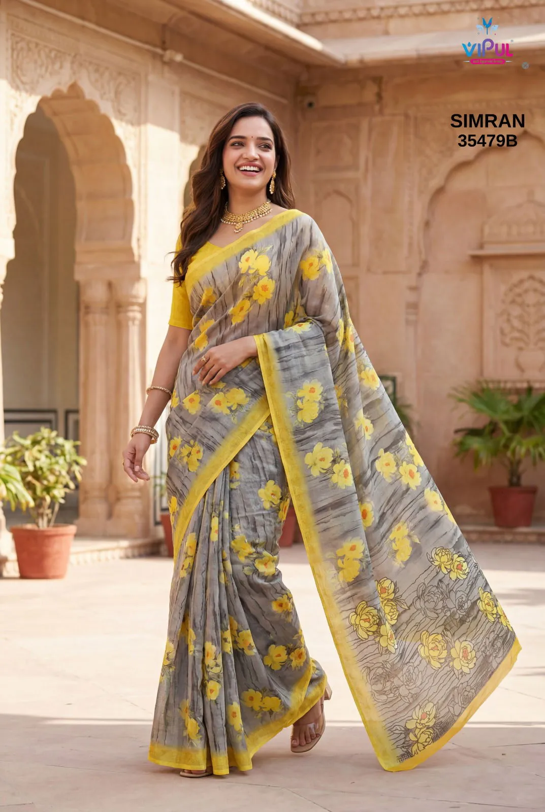 Vipul Simran 35479 a to D Georgette Casual Wear Saree Collection Sarees