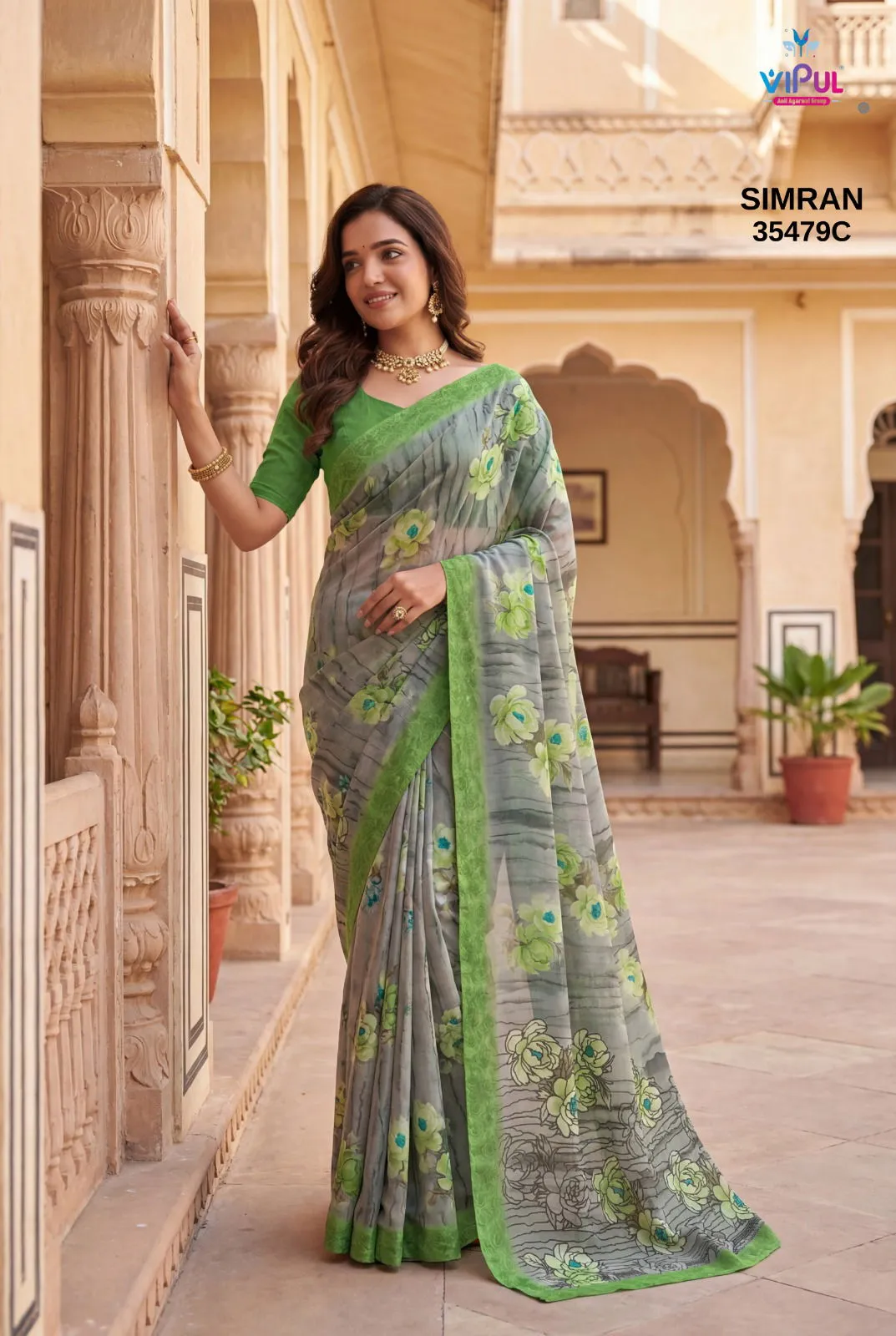 Vipul Simran 35479 a to D Georgette Casual Wear Saree Collection Sarees