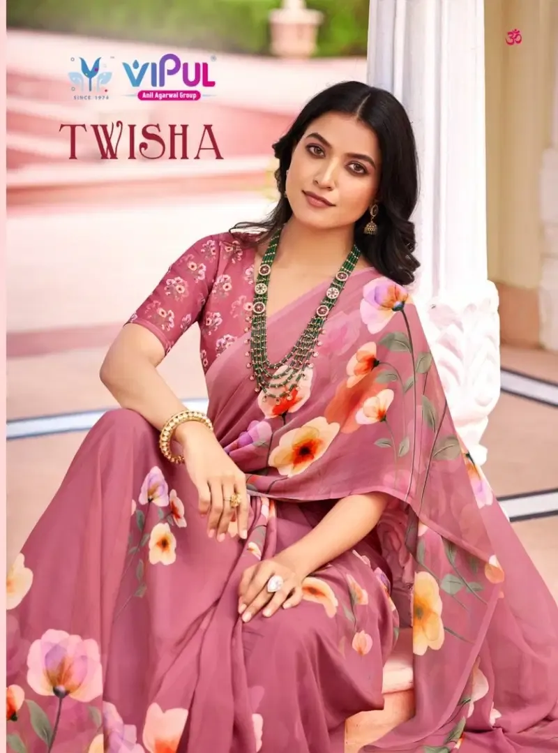 Vipul Twisha Georgette Casual Wear Saree Collection Sarees