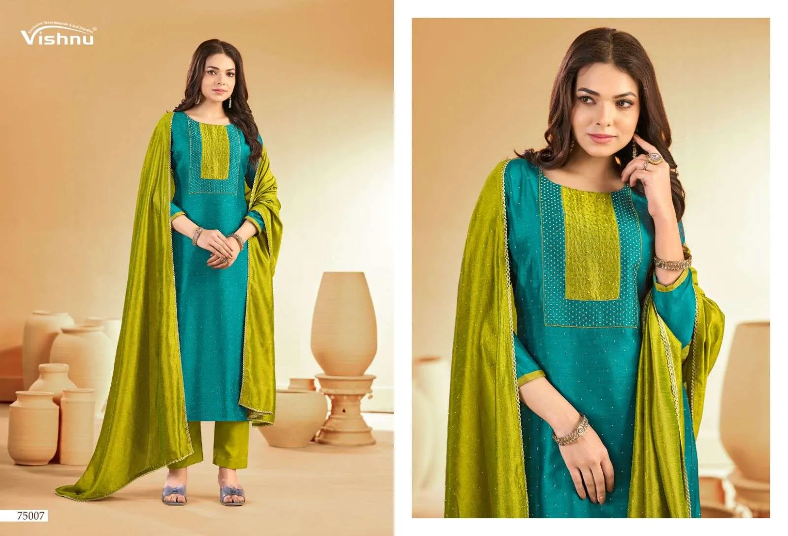 Vishnu Impex Swarnpankh Semi Stitched Suits