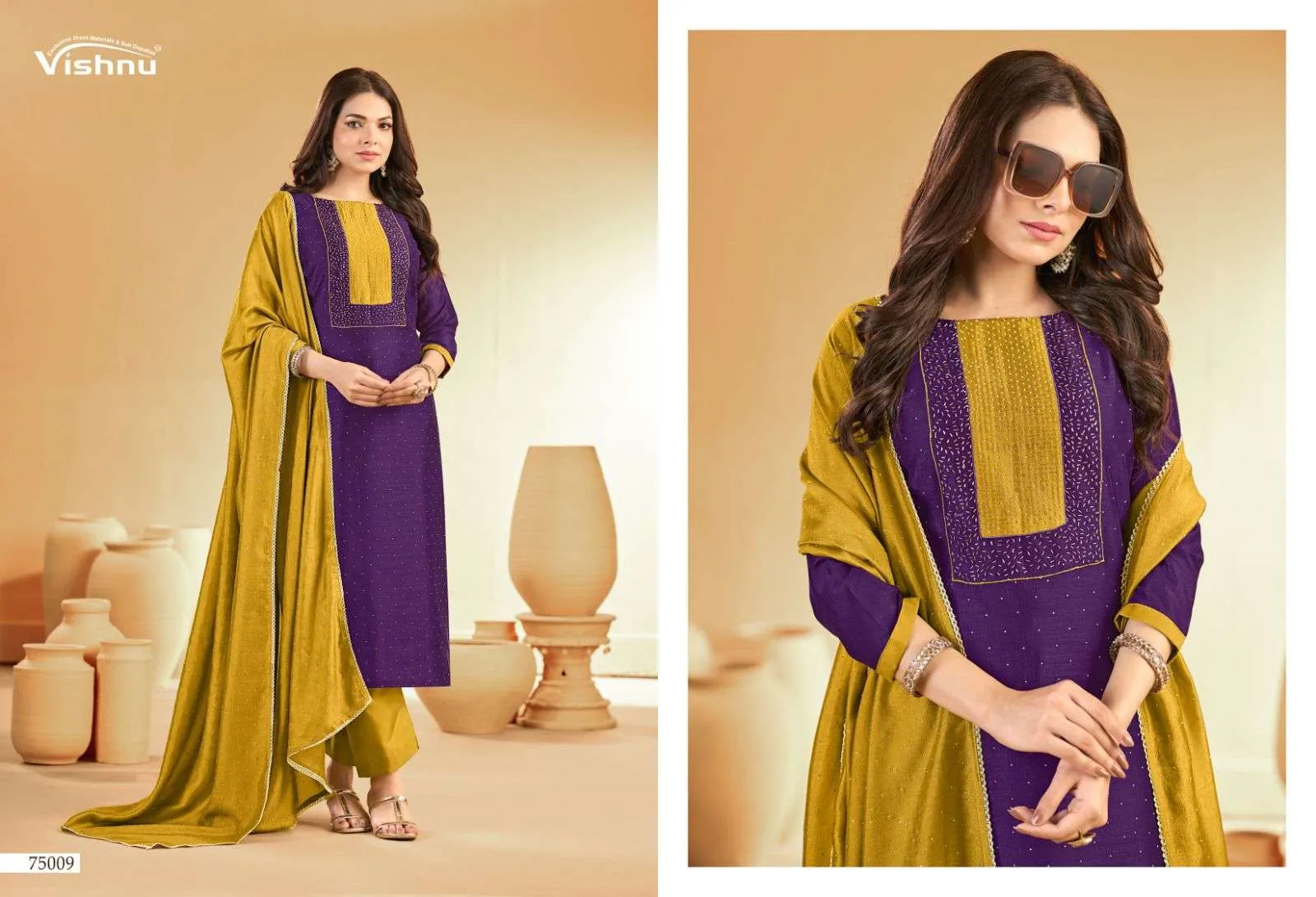 Vishnu Impex Swarnpankh Semi Stitched Suits