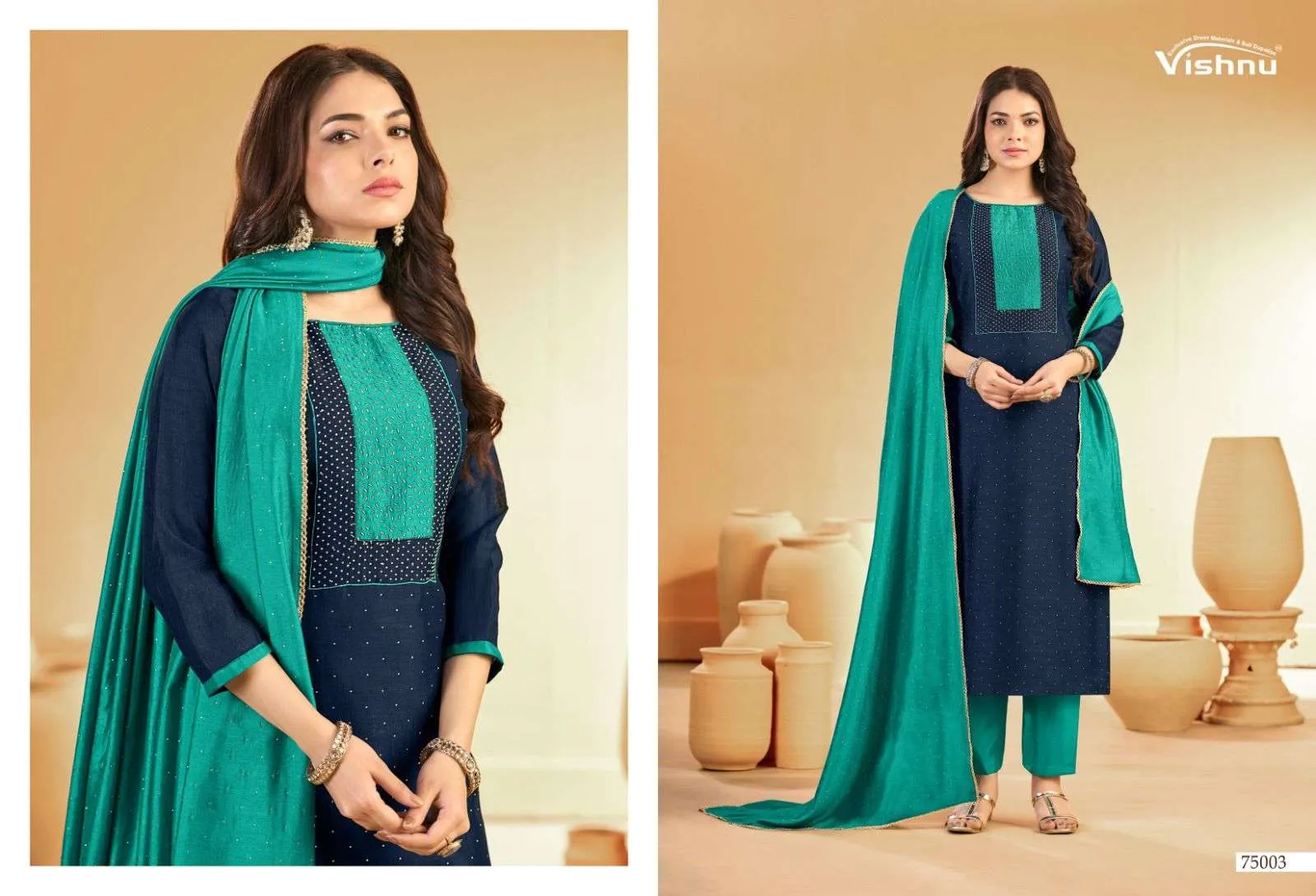 Vishnu Impex Swarnpankh Semi Stitched Suits