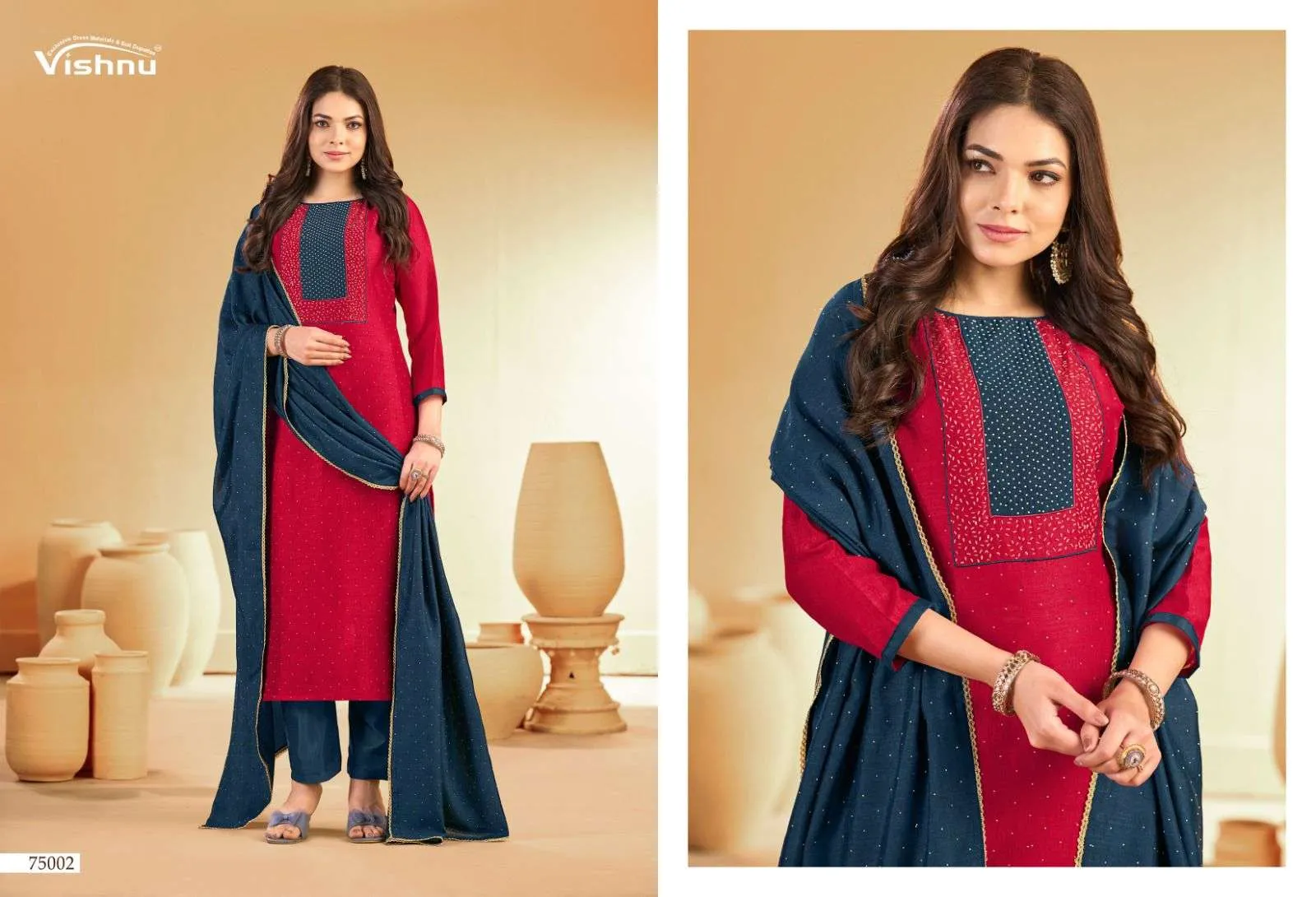 Vishnu Impex Swarnpankh Semi Stitched Suits