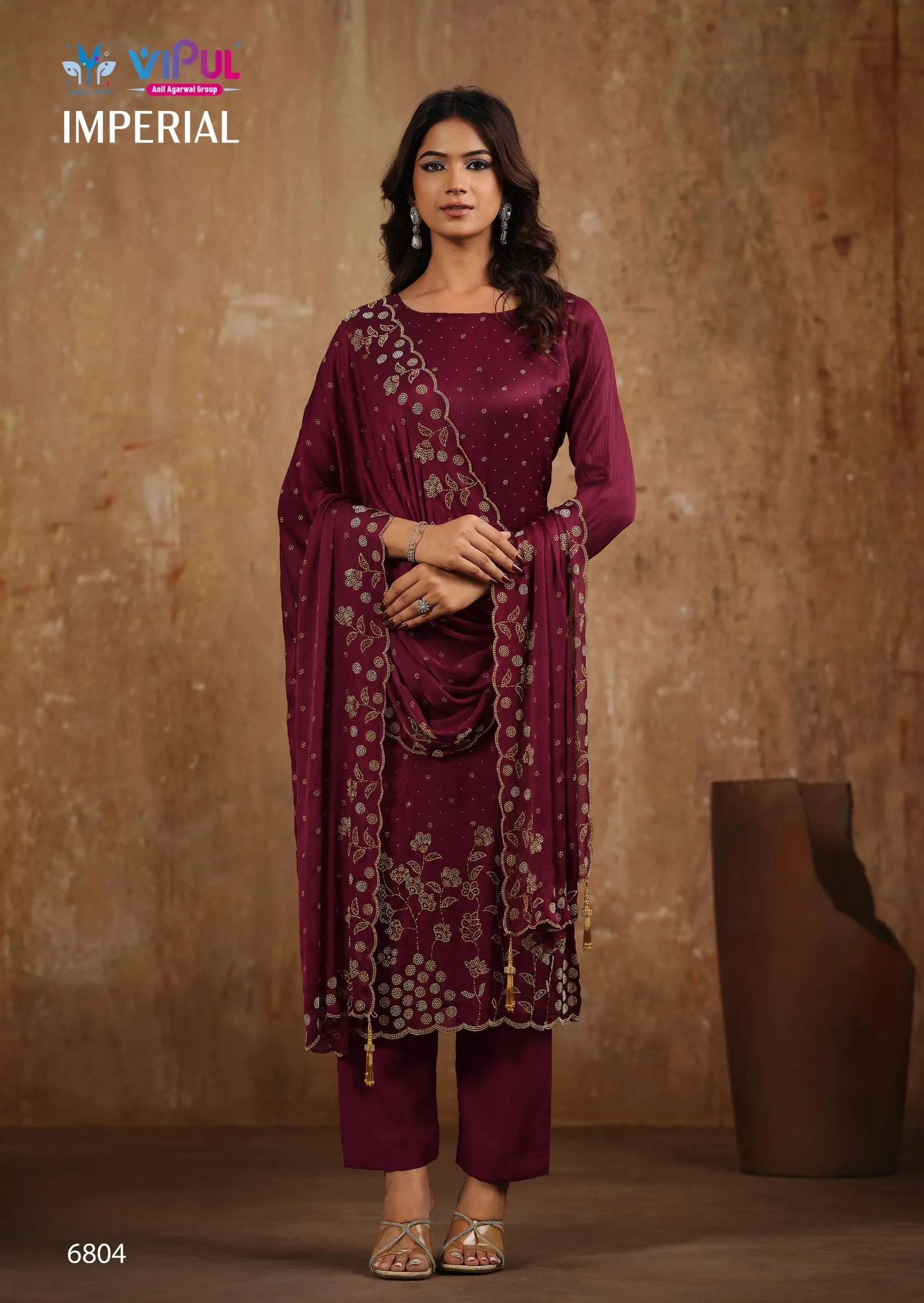 Vishwam Fabric Imperial Semi Stitched Suits