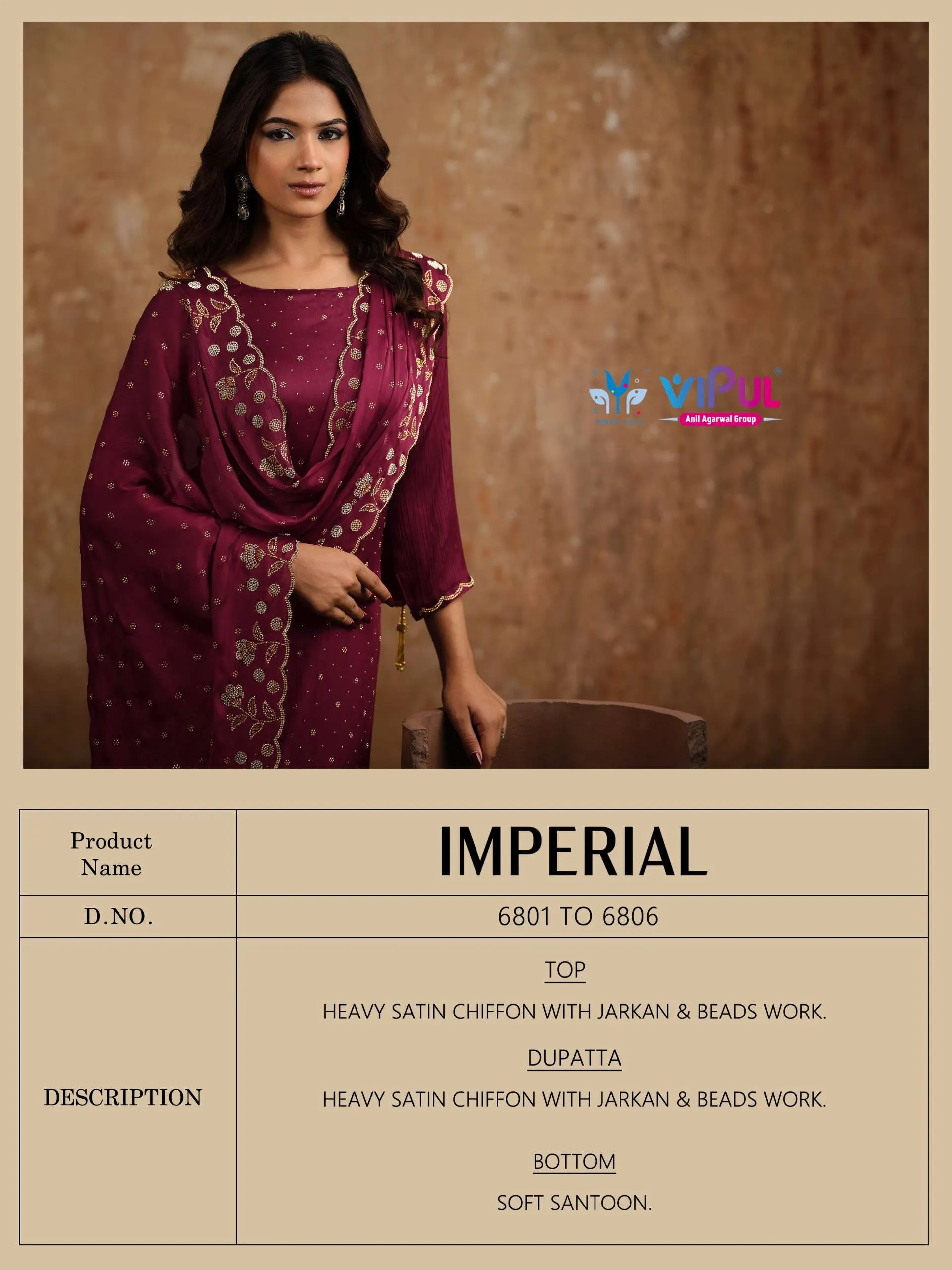Vishwam Fabric Imperial Semi Stitched Suits