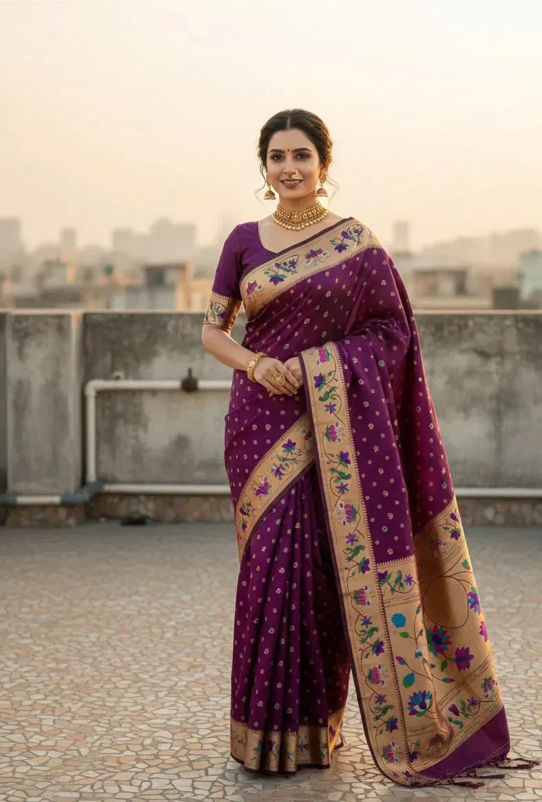 Vt 6091 T Pure Soft Kanchivram Paithani Silk Saree Collection Sarees