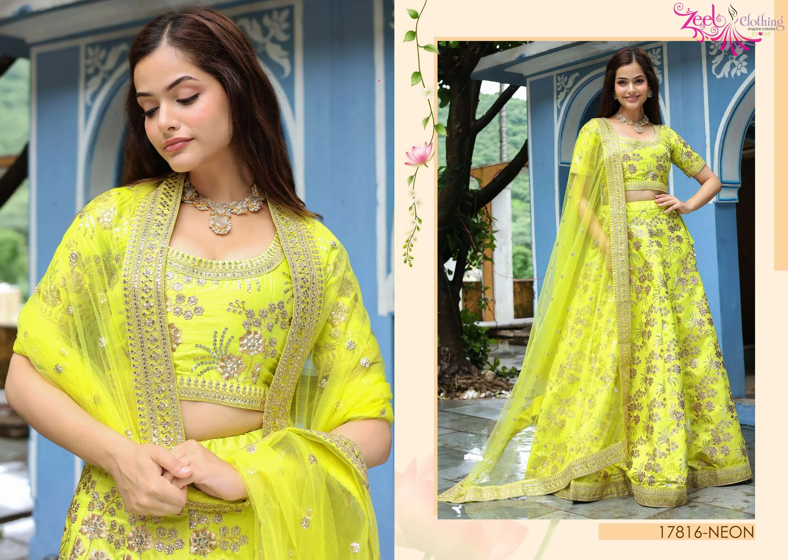 Zeel Clothing Lehenga Choli Vol 29 Semi Stitched Suits
