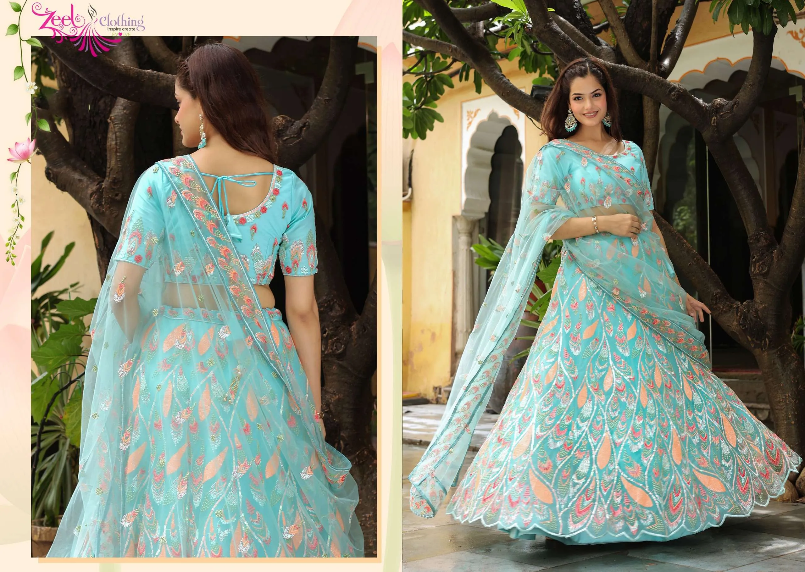 Zeel Clothing Lehenga Choli Vol 29 Semi Stitched Suits