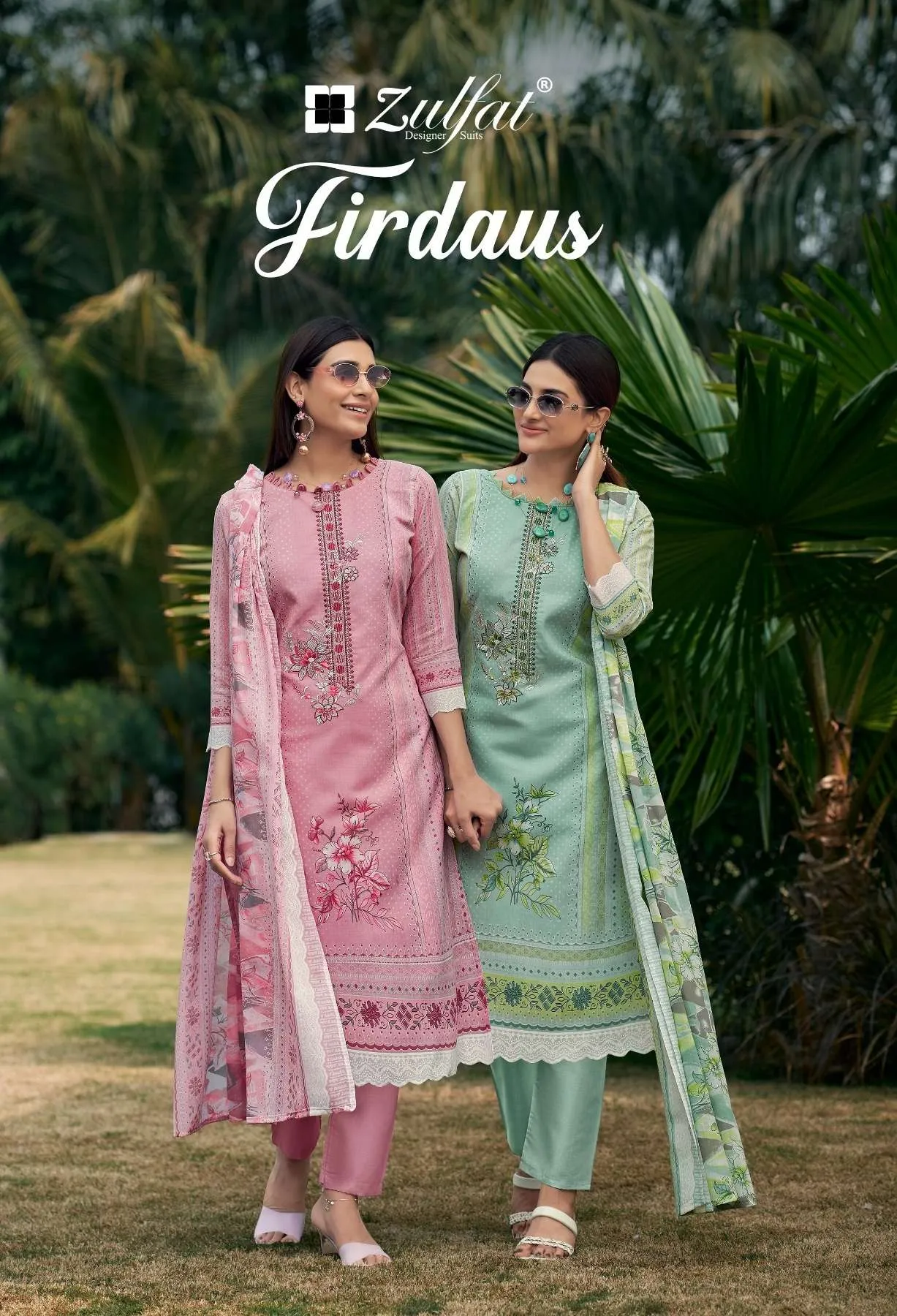 Zulfat Designer Suits Firdaus Unstitched Suits