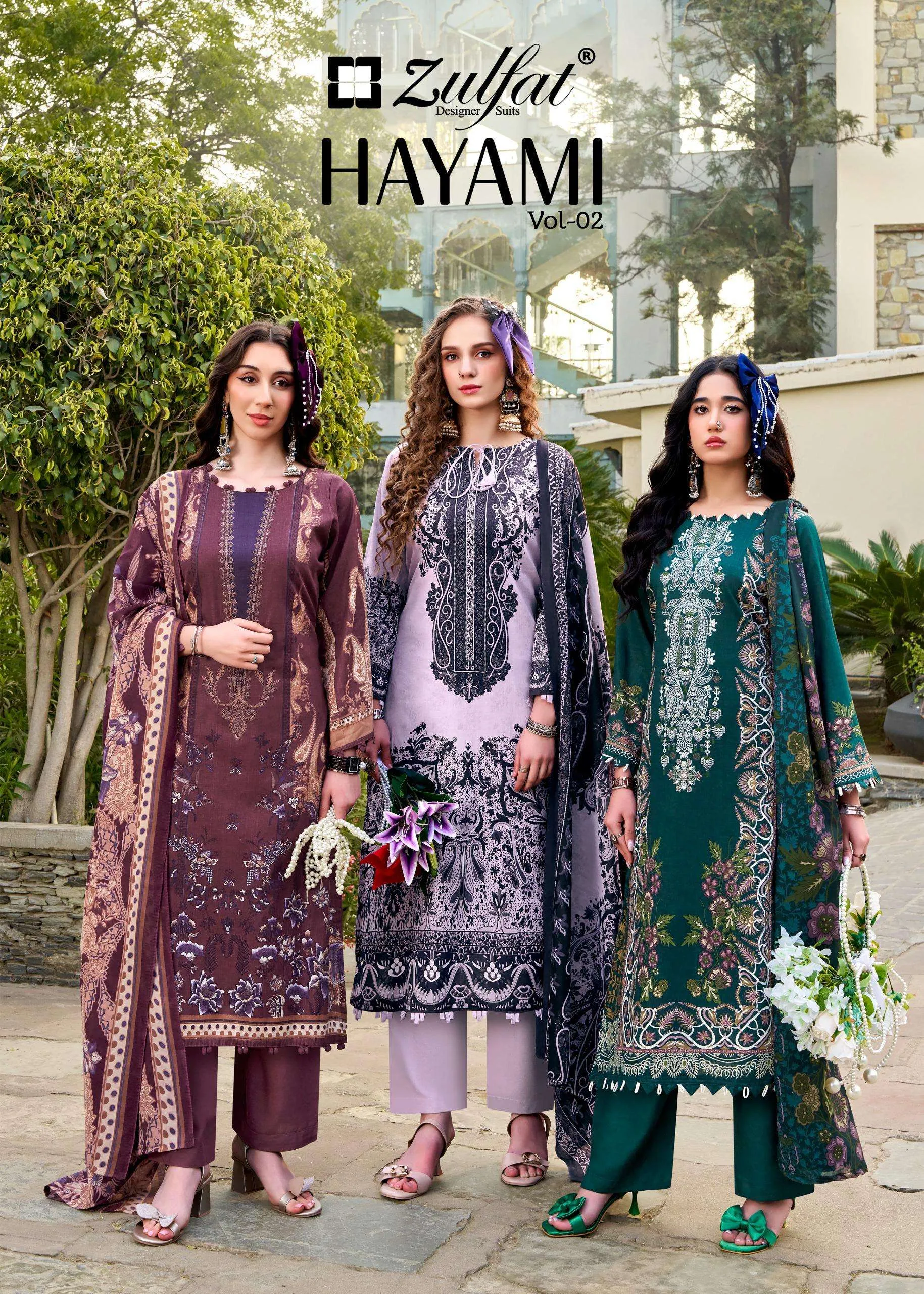 Zulfat Designer Suits Hayami Vol 2 Unstitched Suits