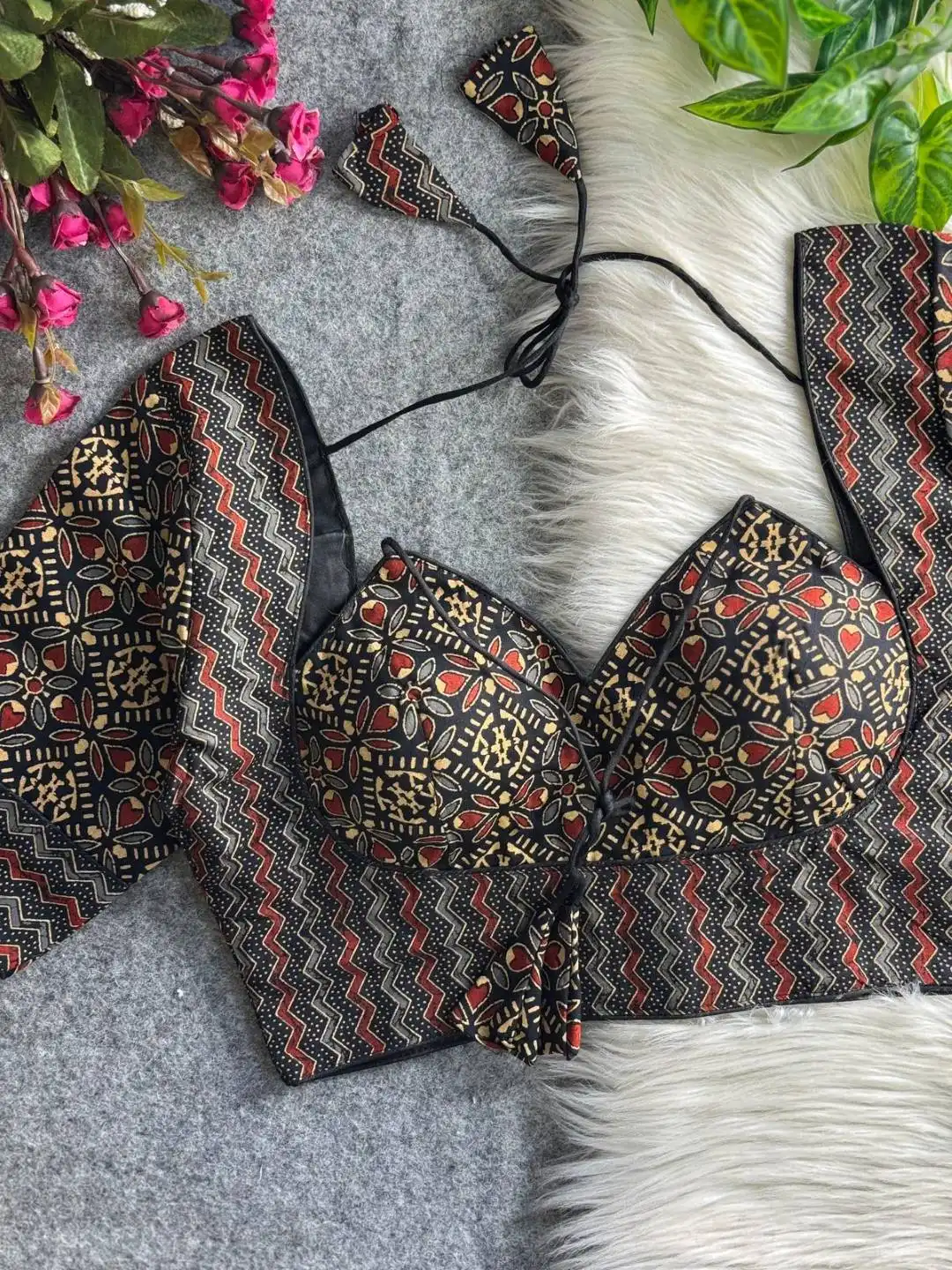 Ruhi Vol 193 Printed With Halter Neck Readymade Blouse 2026