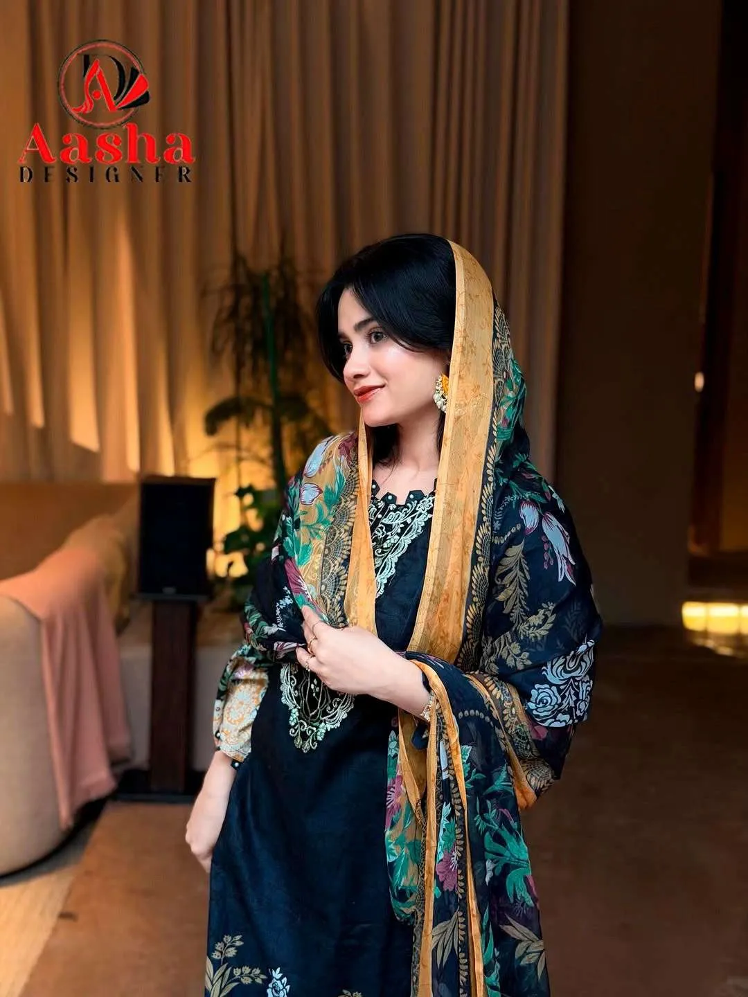 Aasha Designer D No 1204 Pakistani Suits