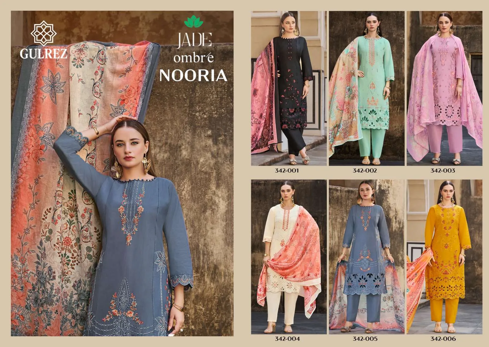 Belliza Designer Studio Ombre Nooria Readymade Suits