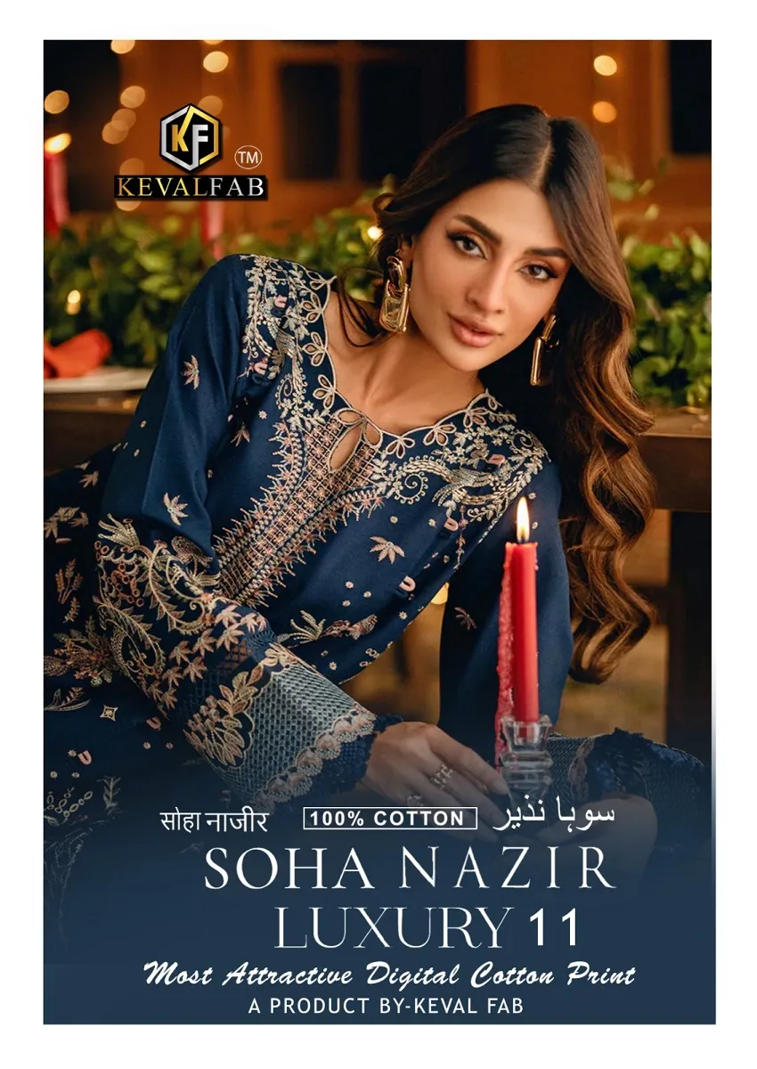 Keval Soha Nazir Vol 11 Unstitched Suits