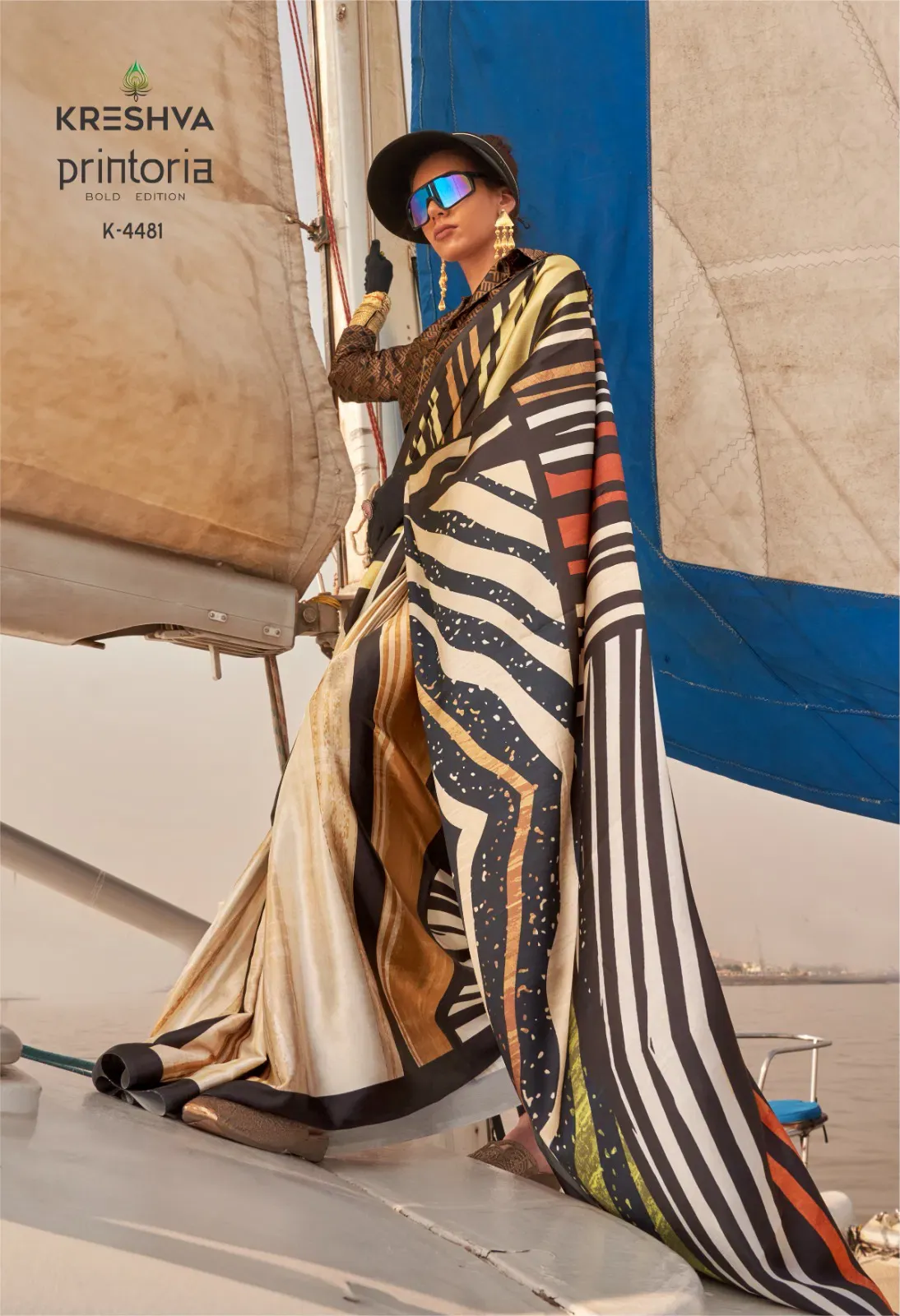 Kreshva Printoria Saitn Silk Octane Finish Saree Collection Sarees