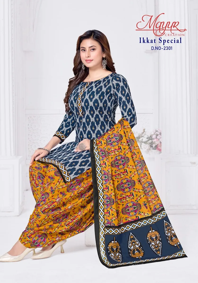 Mayur Ikkat Vol 23 Unstitched Suits