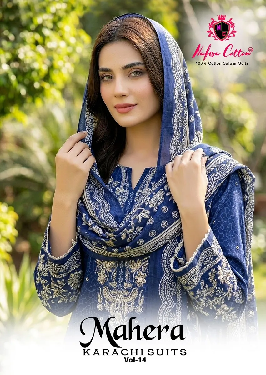 Nafisa Mahera Vol 14 Unstitched Suits