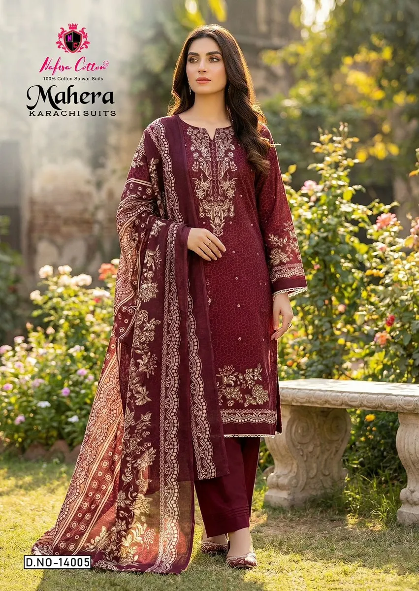 Nafisa Mahera Vol 14 Unstitched Suits