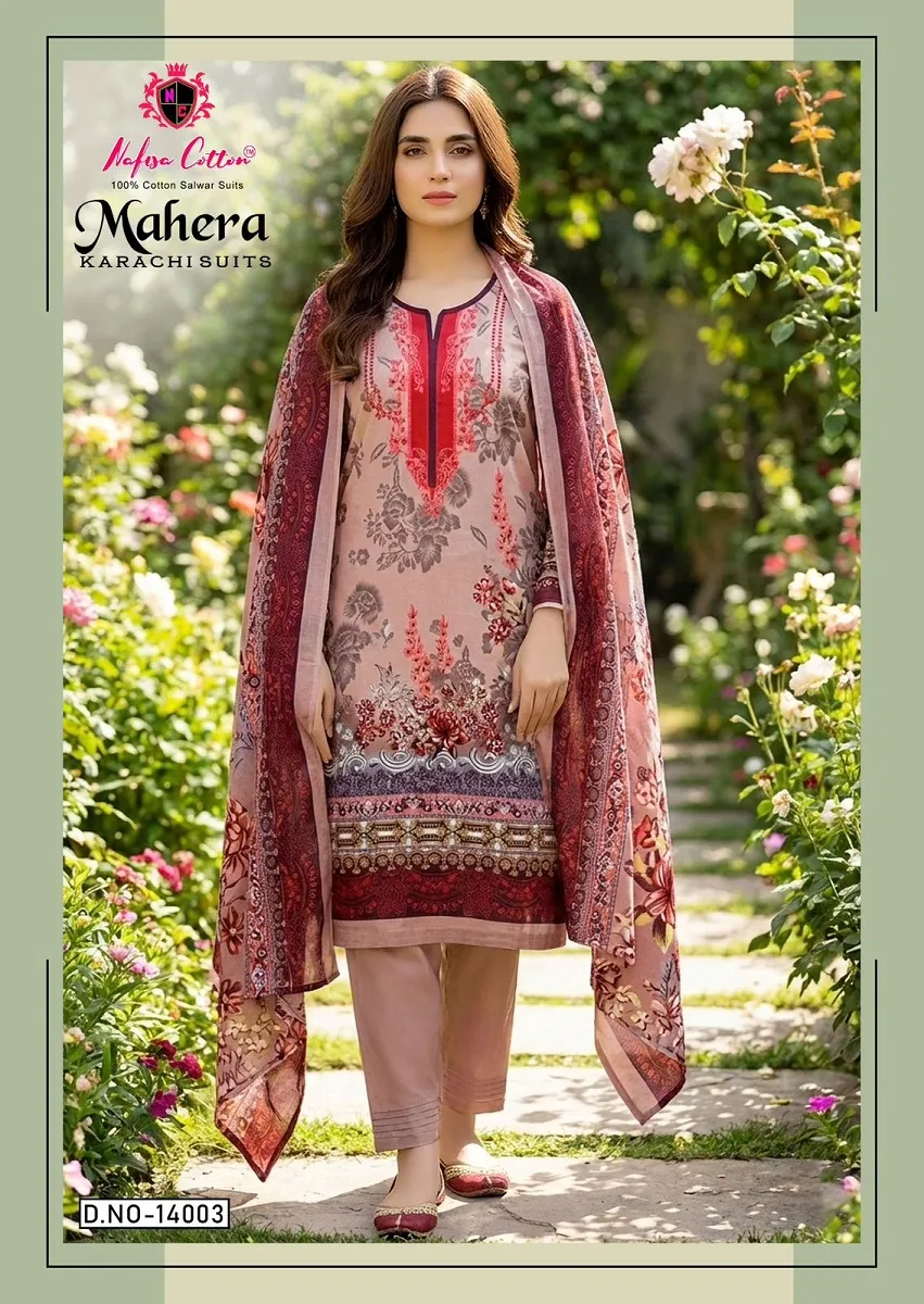 Nafisa Mahera Vol 14 Unstitched Suits