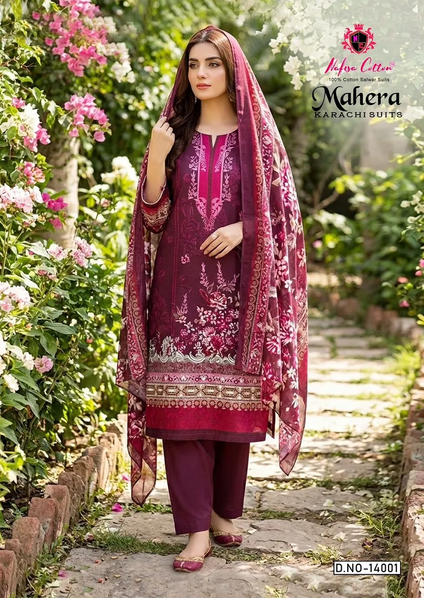 Nafisa Mahera Vol 14 Unstitched Suits